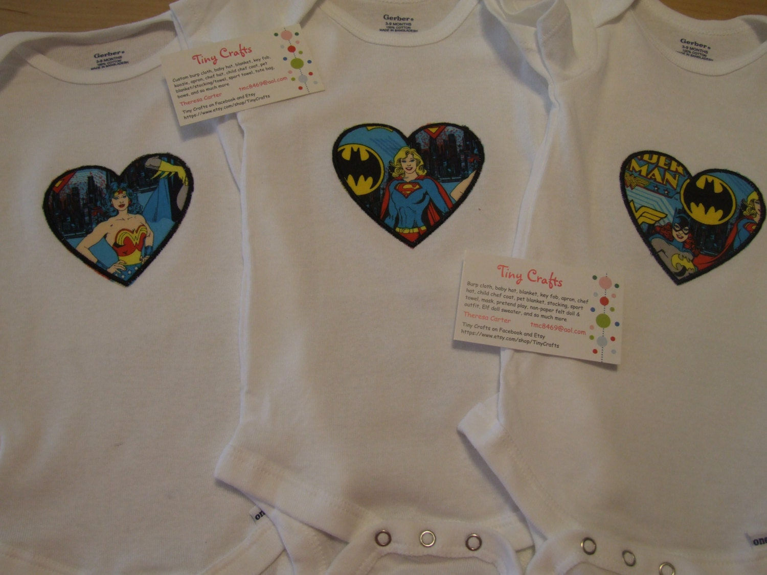 Wallpaper #OGdH-JIBSpphPi3-nIkz190 Comic Hero Applique Heart Onesie Bodysuit Wonder by Tinycrafts