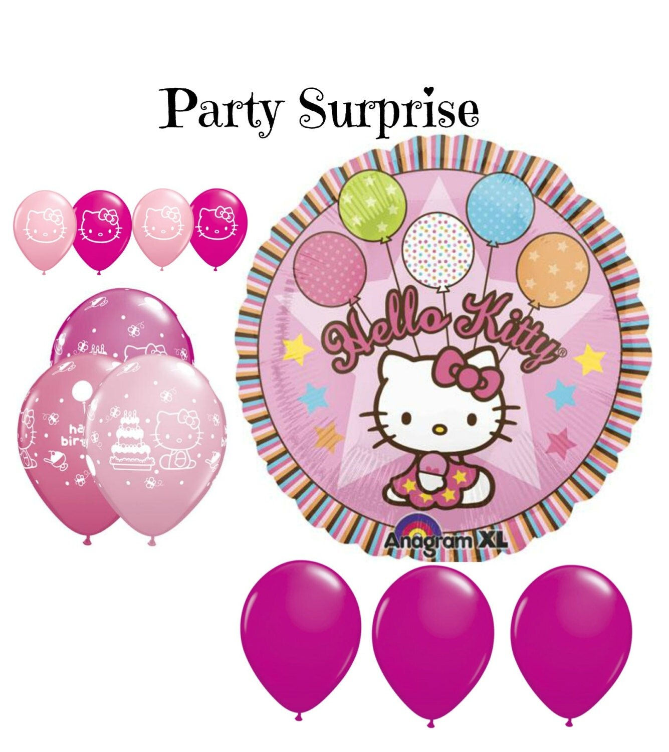 Wallpaper #pXOLg44BFI5NbQksWBrC2 Hello Kitty Balloons Hello Kitty Party Balloon Package Pink