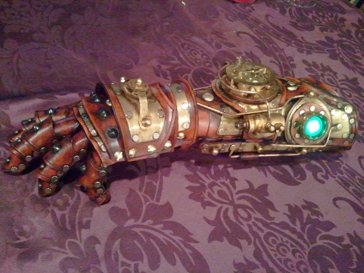 Wallpaper #4BkEF48BtGB6xQ78gG7-33 Reserved Steampunk Robot Arm Handmade Unique Gauntlet