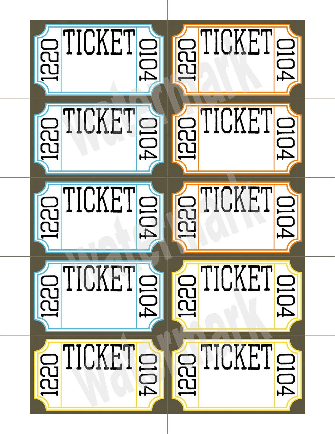 Wallpaper #58496 Free Printable Raffle Ticket Templates