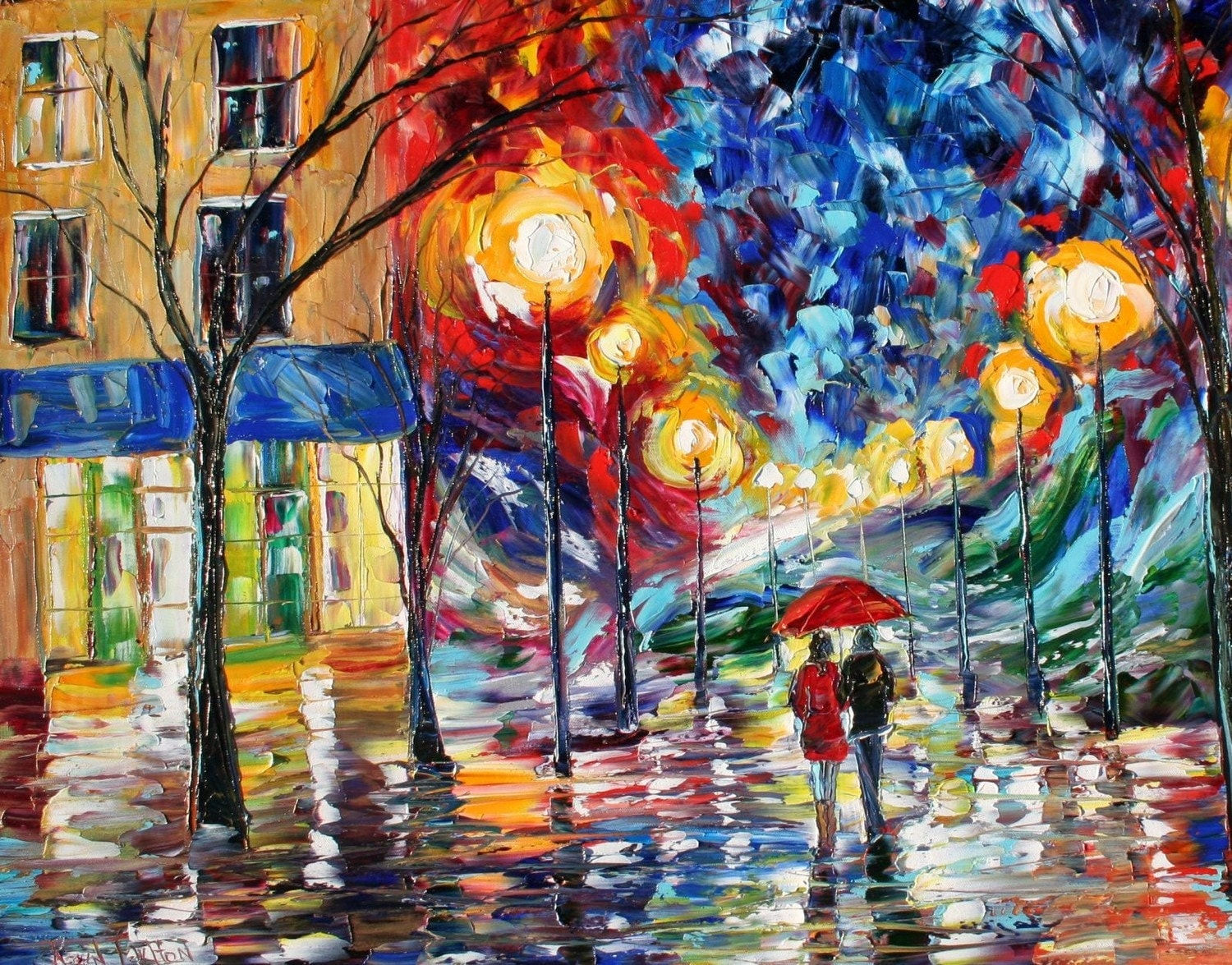 Wallpaper #3hk2Io8BtGB6xQ78H4HC24 Fine Art Print Made from Image of Oil Painting by Karen