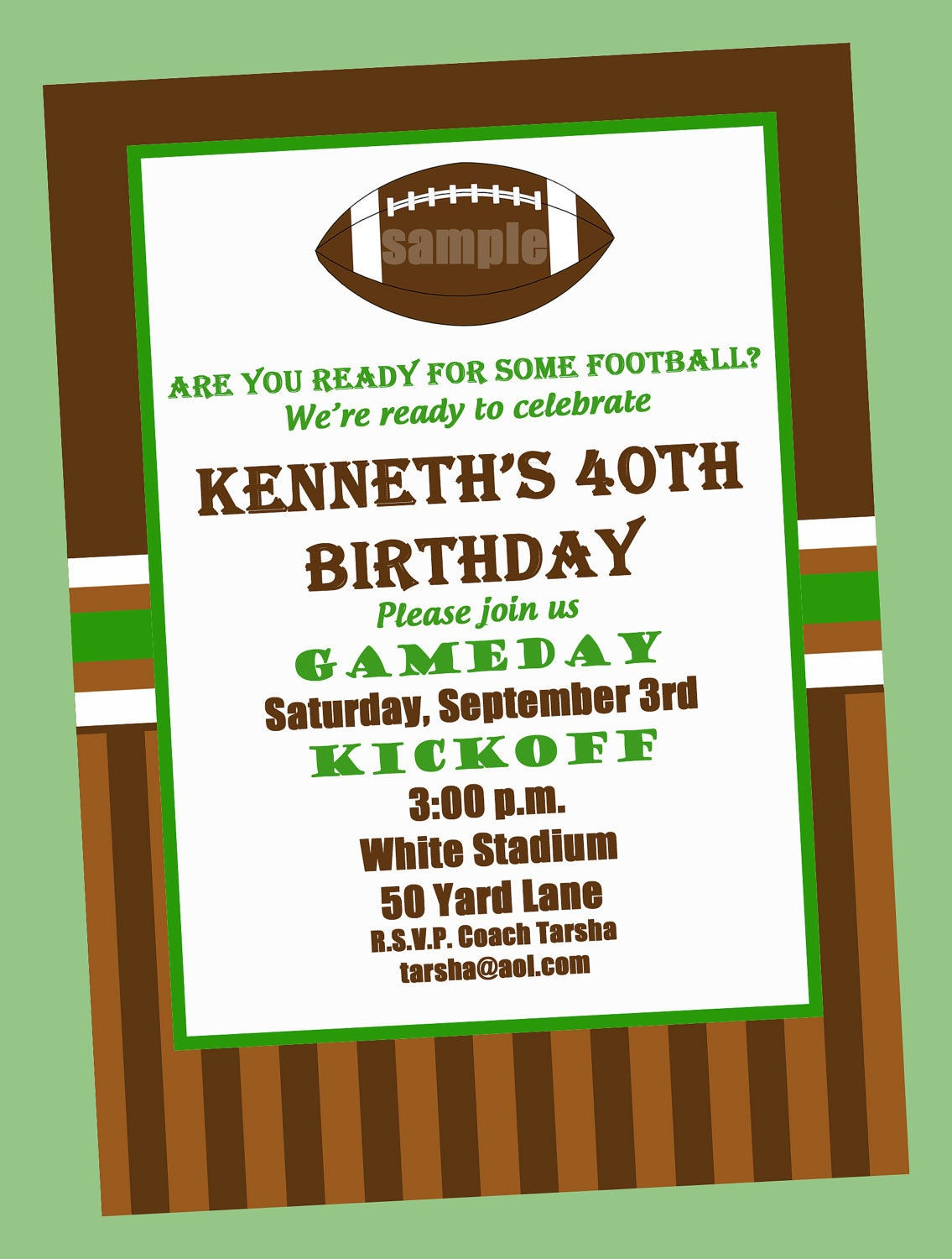 Wallpaper #f6344 Free Printable Football Birthday Invitations Drevio Free and