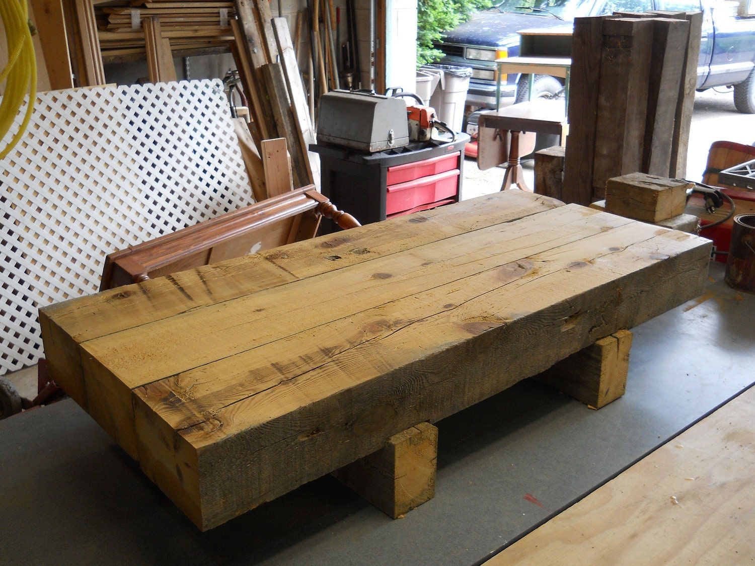 Wallpaper #527C0 Barn Wood Coffee Table Reclaimed Heritage Collection