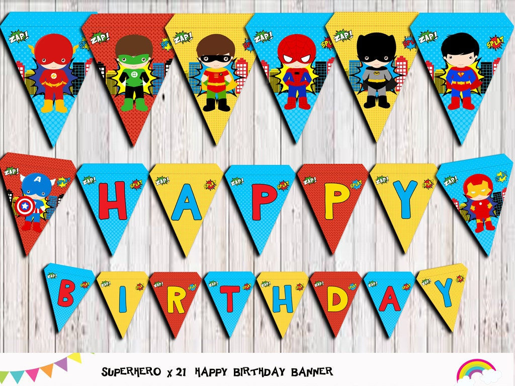 Wallpaper #EjHONZMB5zzyi_yYEVil16 Superhero Birthday Banner Printable Superhero Bunting Party