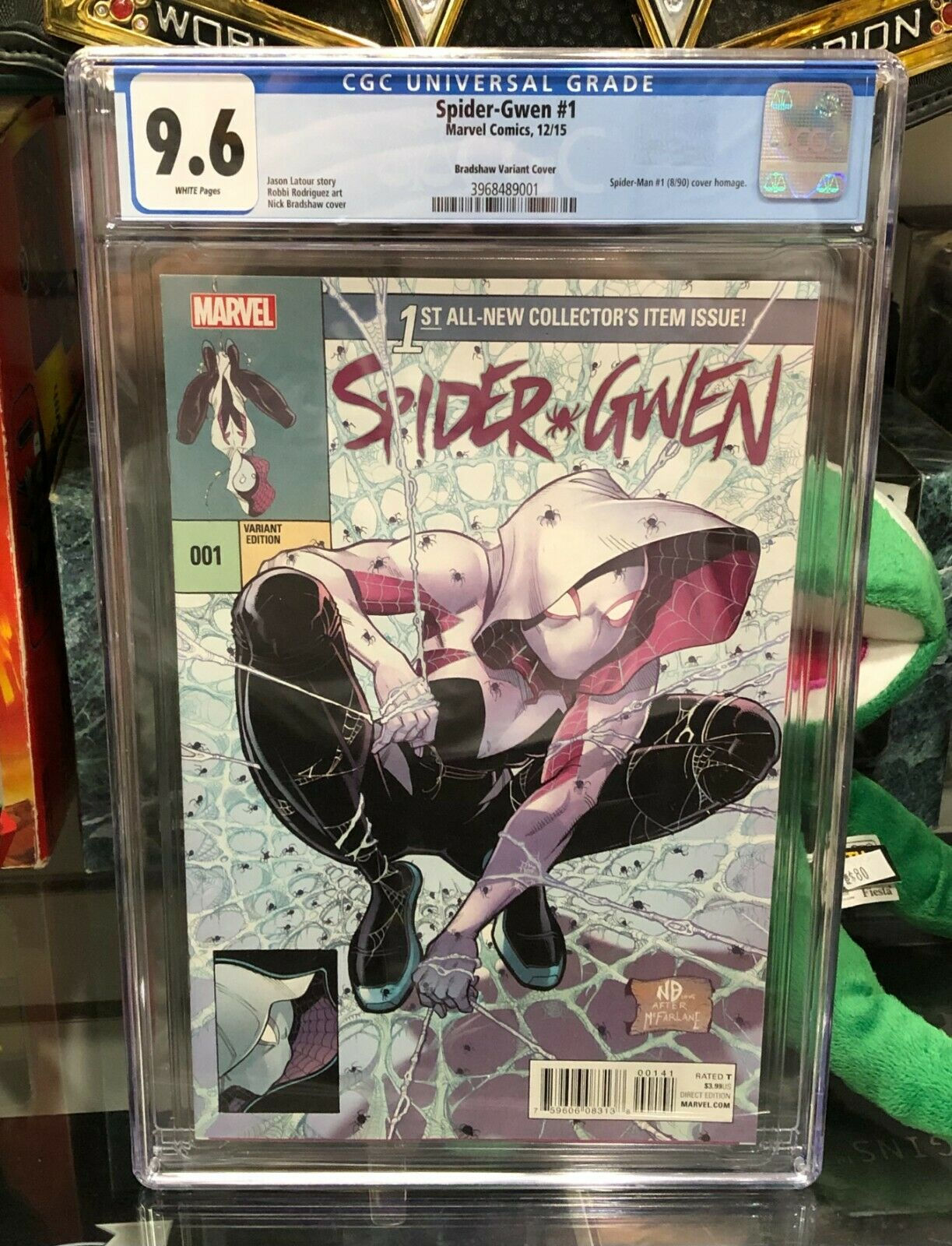 Wallpaper #x_SDOpMBKFX8bn3rH3iq344 Spider Gwen 1 Marvel Comic Book 2015 Cgc 96 Nm Vintage Toy Mall