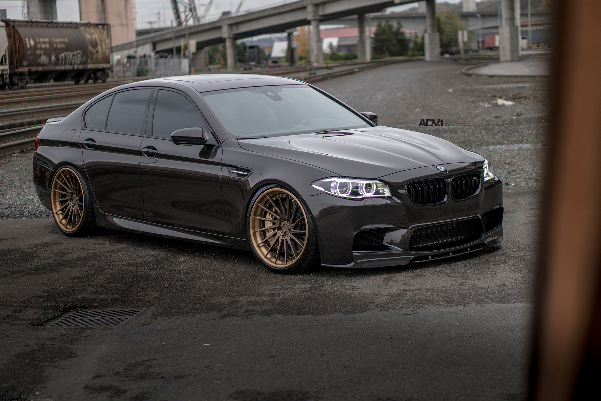 Wallpaper #n8YHM5MBVgN6TXj6Ynfd27 F10 BMW M5 Wrapped in Black Sapphire Metallic on Adv1 Wheels Bmwcoop