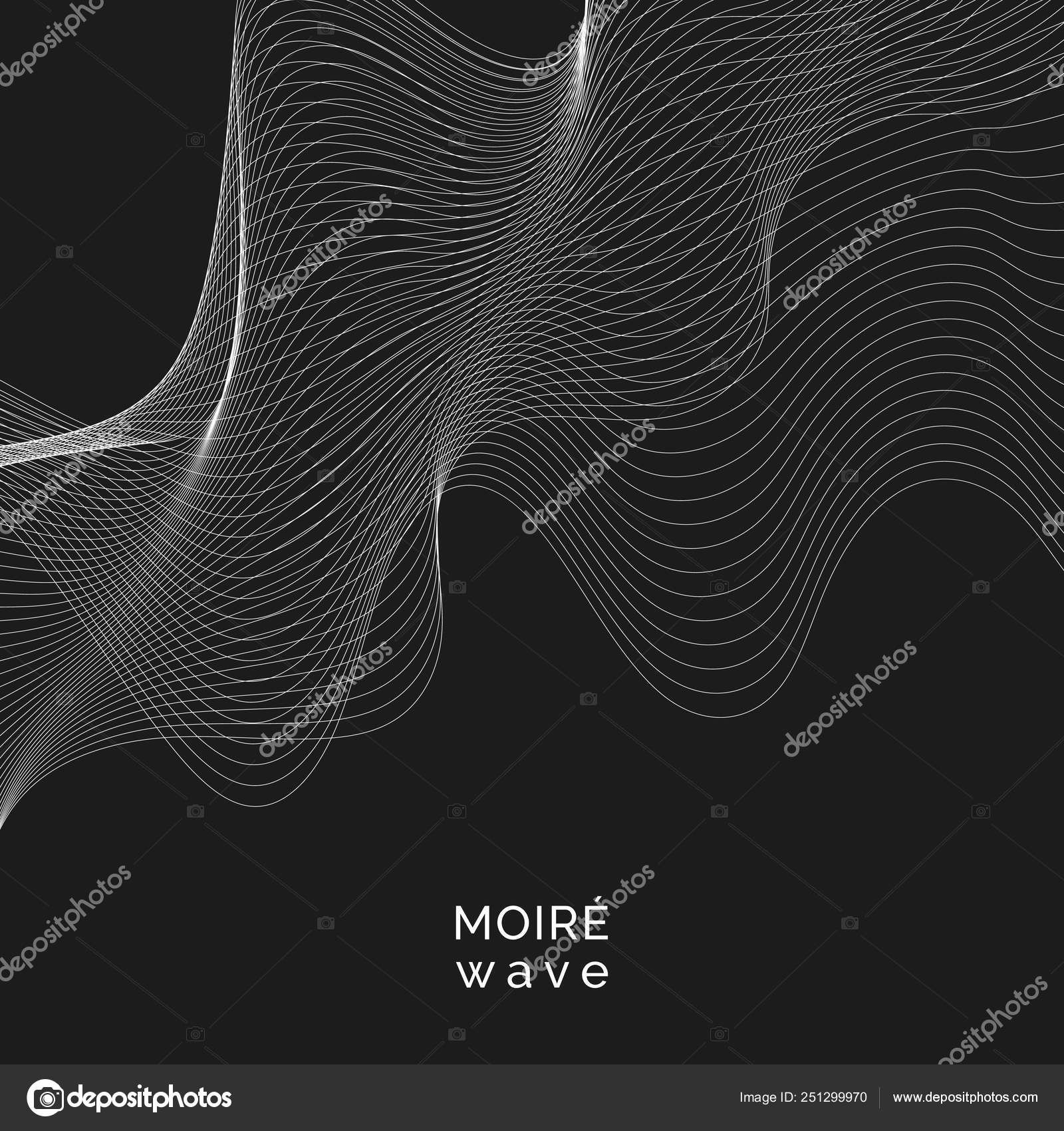 Wallpaper #OWisGZMBSpphPi3-0Bjv460 White Moire Wave Black Background Stock Vector by Rawpixel 251299970