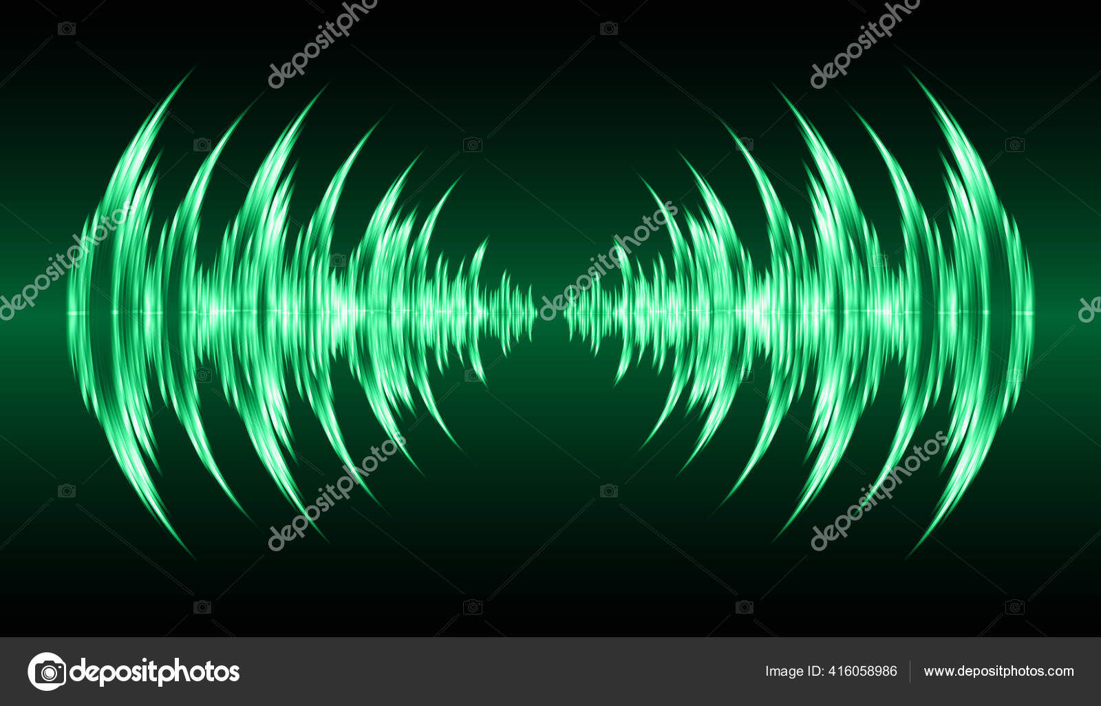 Wallpaper #OWisGZMBSpphPi3-0Bjv454 Green Sound Waves Black Background Stock Vector by Titima157 at Gmailcom
