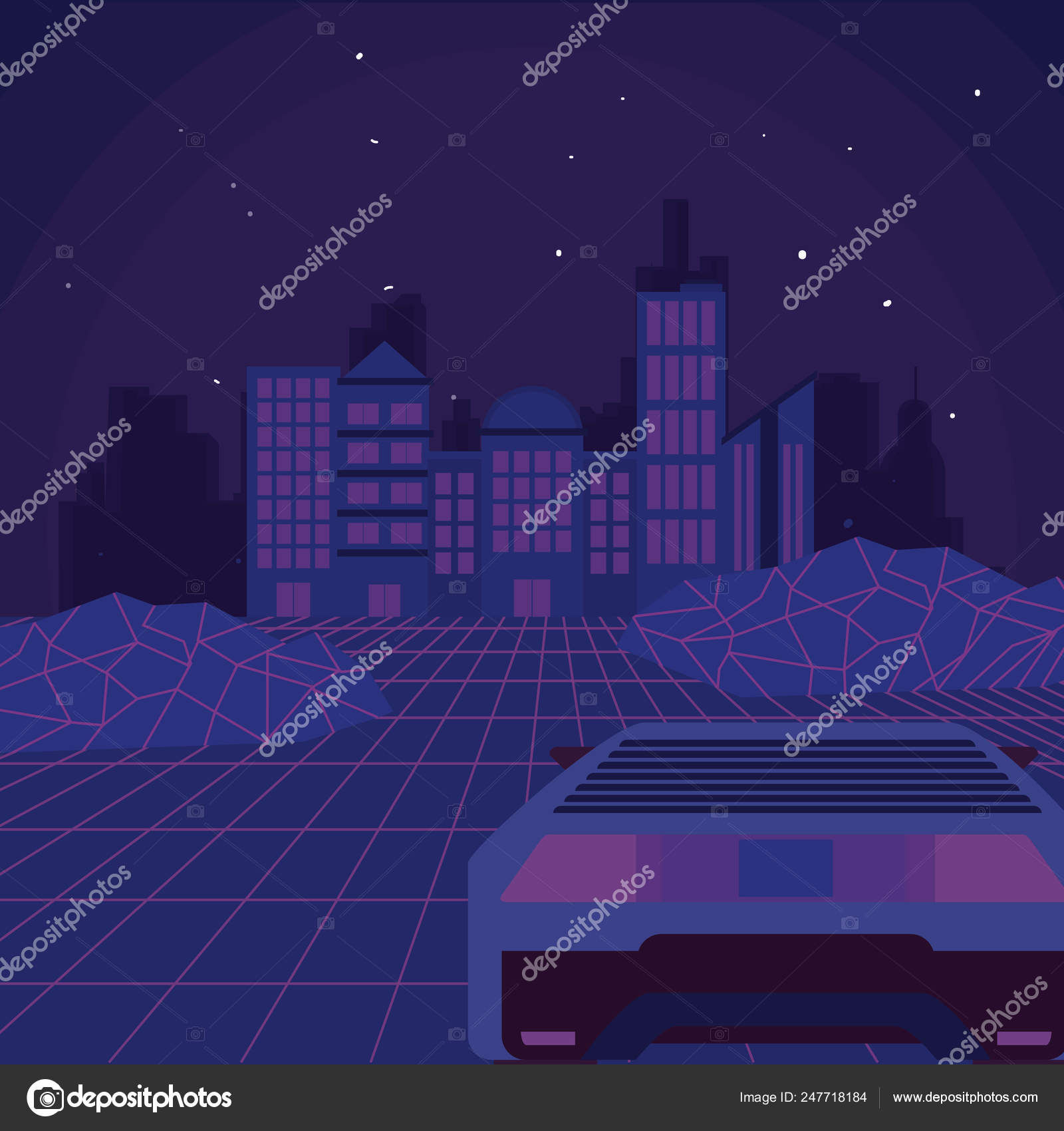 Wallpaper #GPSlOZMBKFX8bn3rdnf6194 Retro Sci Fi Background Scenery Stock Vector by Stockgiu 247718184
