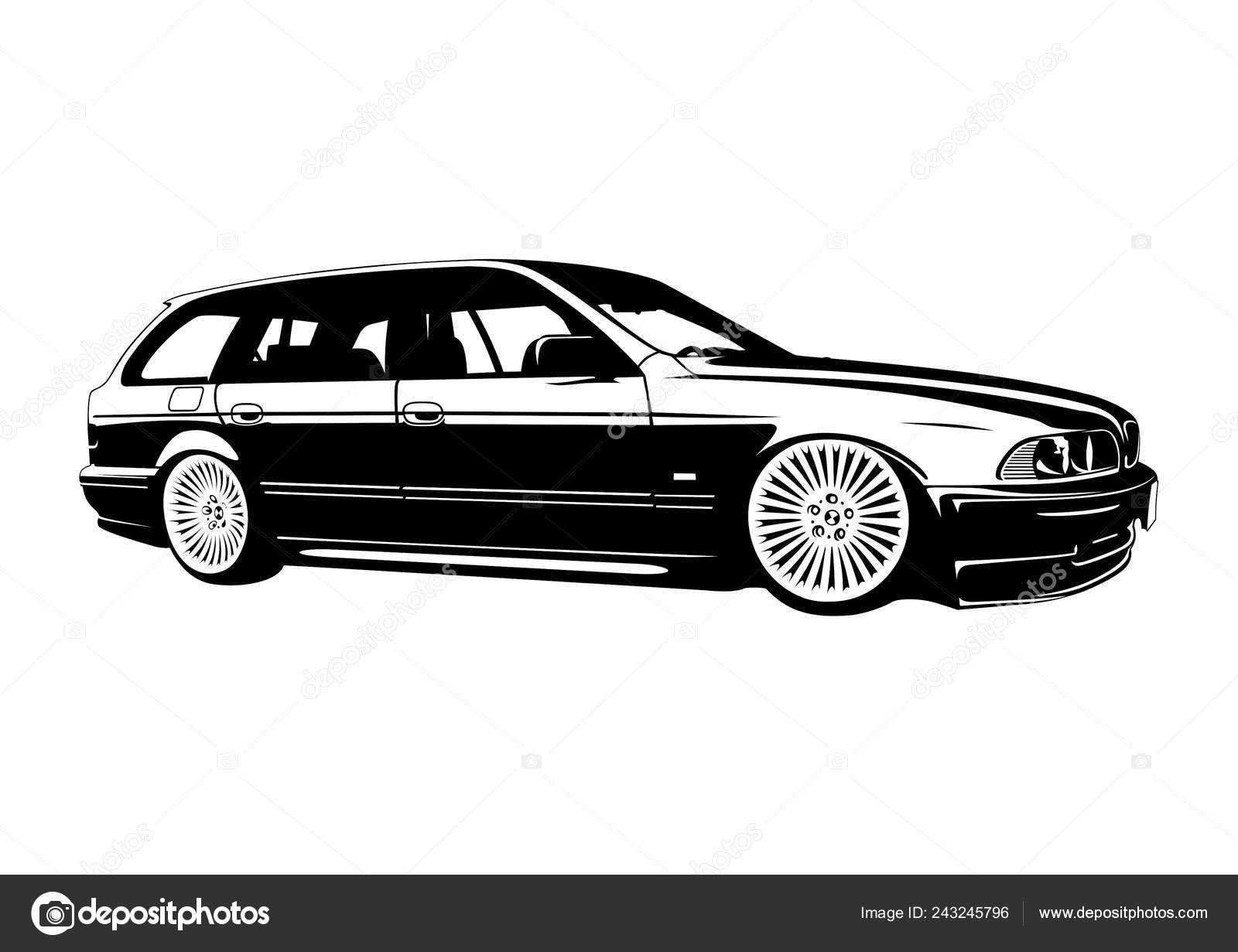 Wallpaper #x3QgwY4B_8f4nGFaM23427 BMW E39 Touring Single Color Vector Stock Vector by Vecthor 243245796