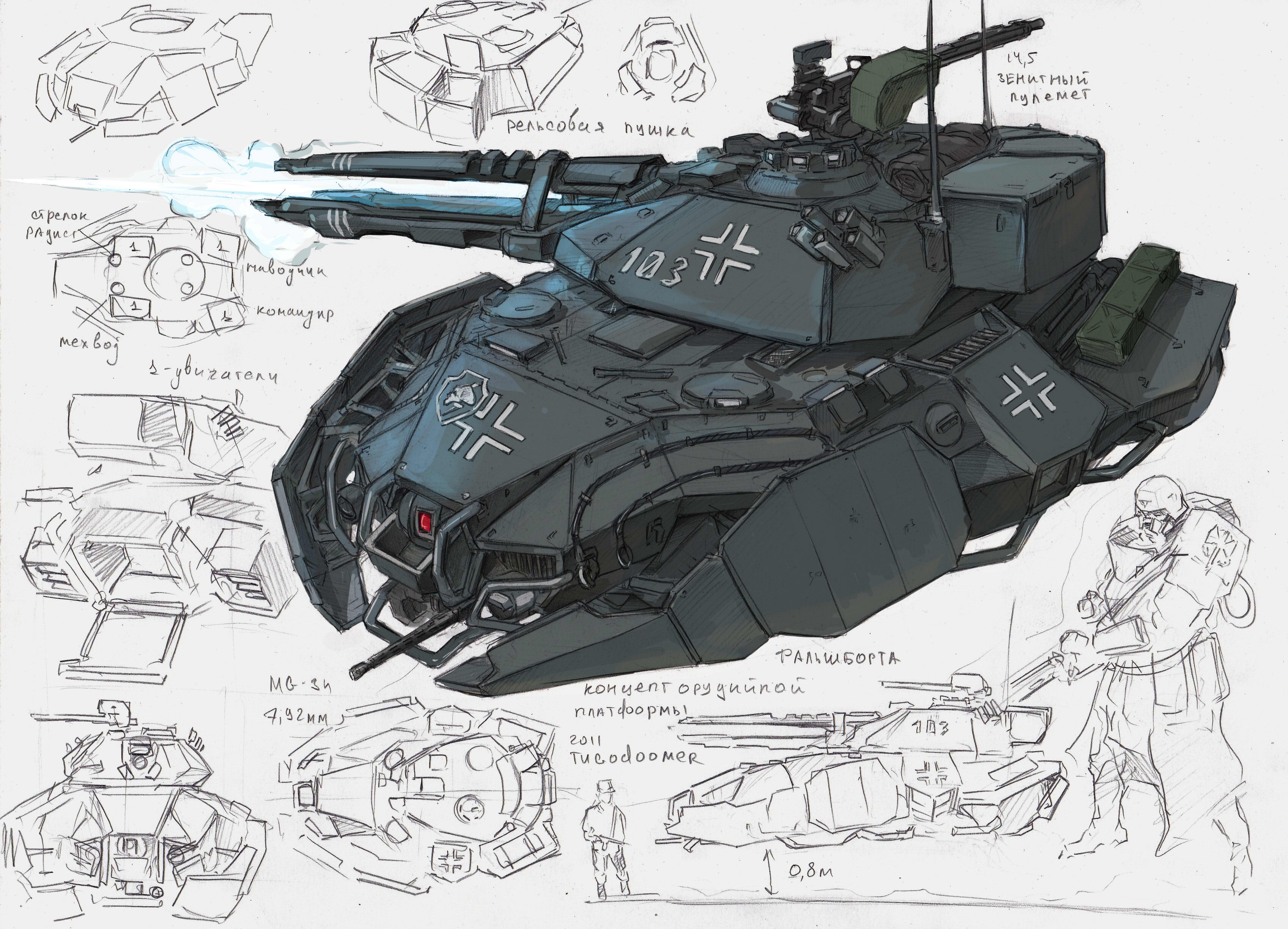 Wallpaper #PBeUPpMBPLD5_VEN9eCD340 Hover Tank Concept Art Image Red March Indiedb