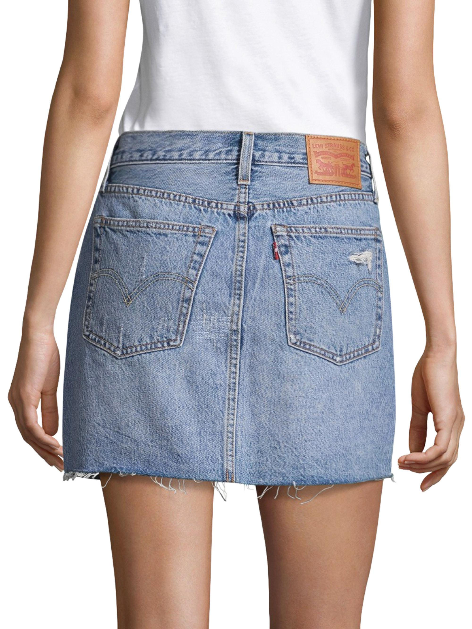 Wallpaper #1DADC Missguided Blue Authentic Vintage Superstretch Denim Mini Skirt Lyst