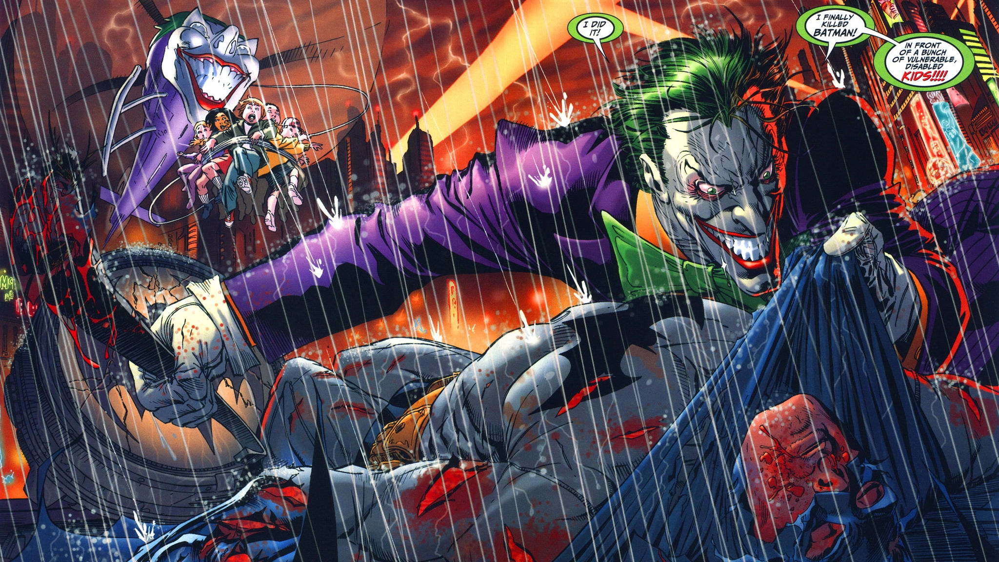 Wallpaper #8605b 1920x1080 Resolution Joker X Batman DC Comic 1080p Laptop Full HD