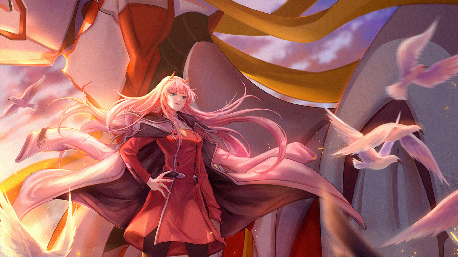Wallpaper #ABqmUZMB1yWOL4qg0IJH392 Zero Two 1920x1080 Download 1920x1080 Darling in the Franxx Zero Two