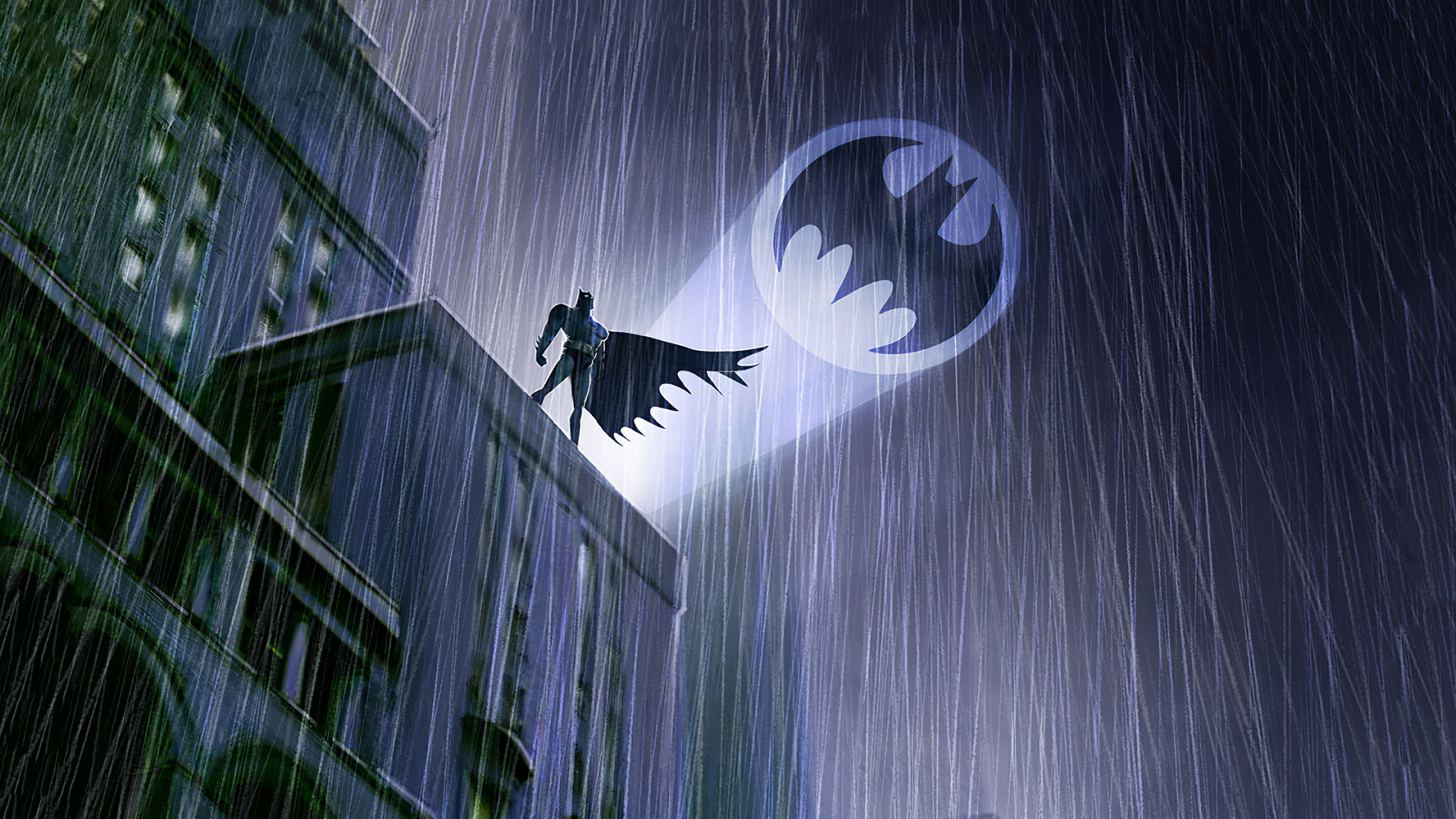 Wallpaper #tRlFII8BtGB6xQ78dn0g48 Batman Standing with Bat Signal HD Superheroes 4K Wal Vrogueco