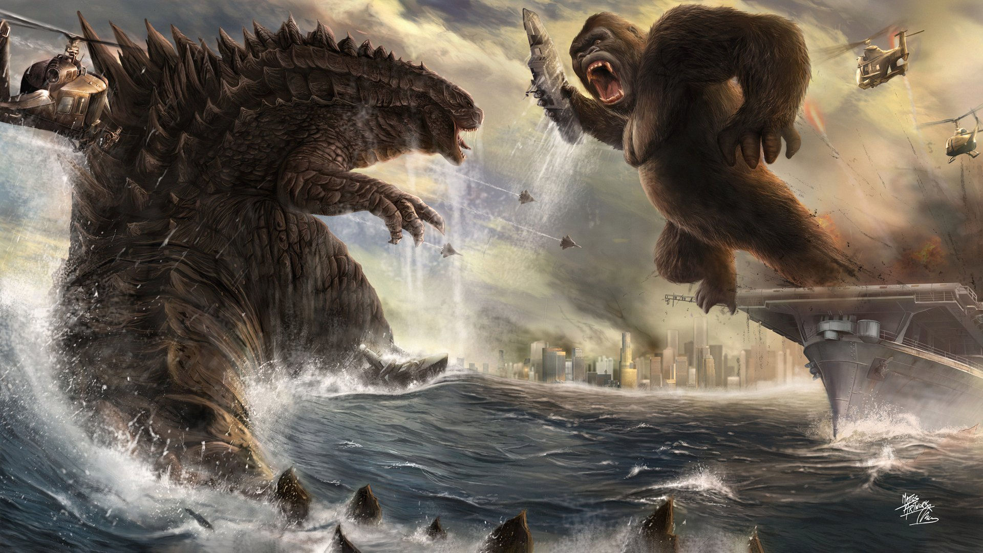 Wallpaper #1u_fTJMBMN-XEVvVqz4774 Download King Kong Godzilla Movie Godzilla vs Kong 4K Ultra HD