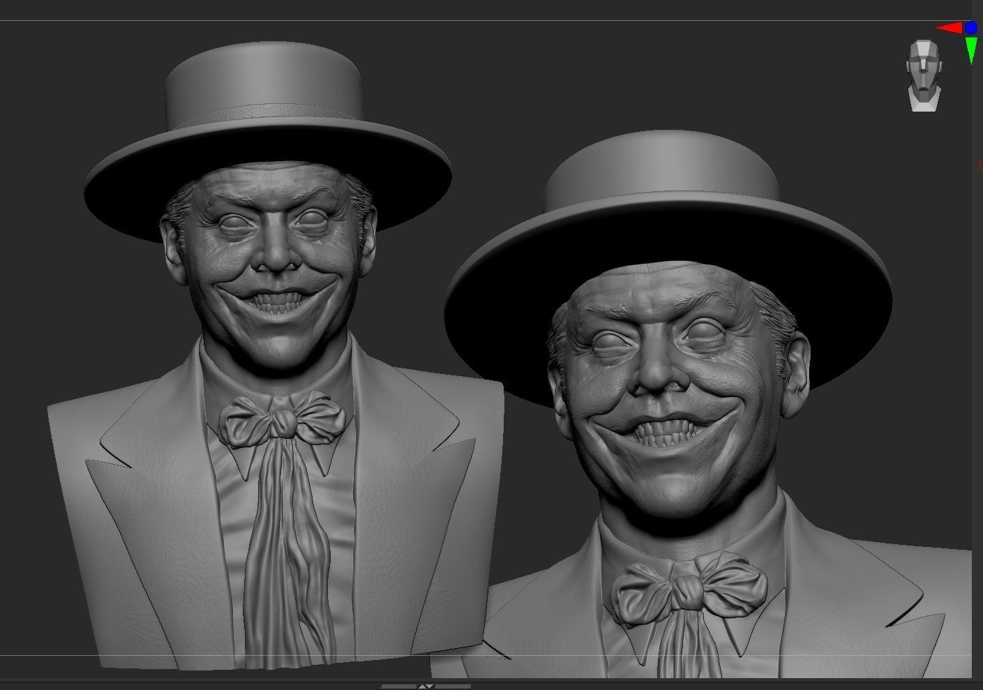 Wallpaper #ZXJ4MpMBX2lk1u3opFqr123 Joker Jack Nicholson 3D Model 3D Printable Cgtrader