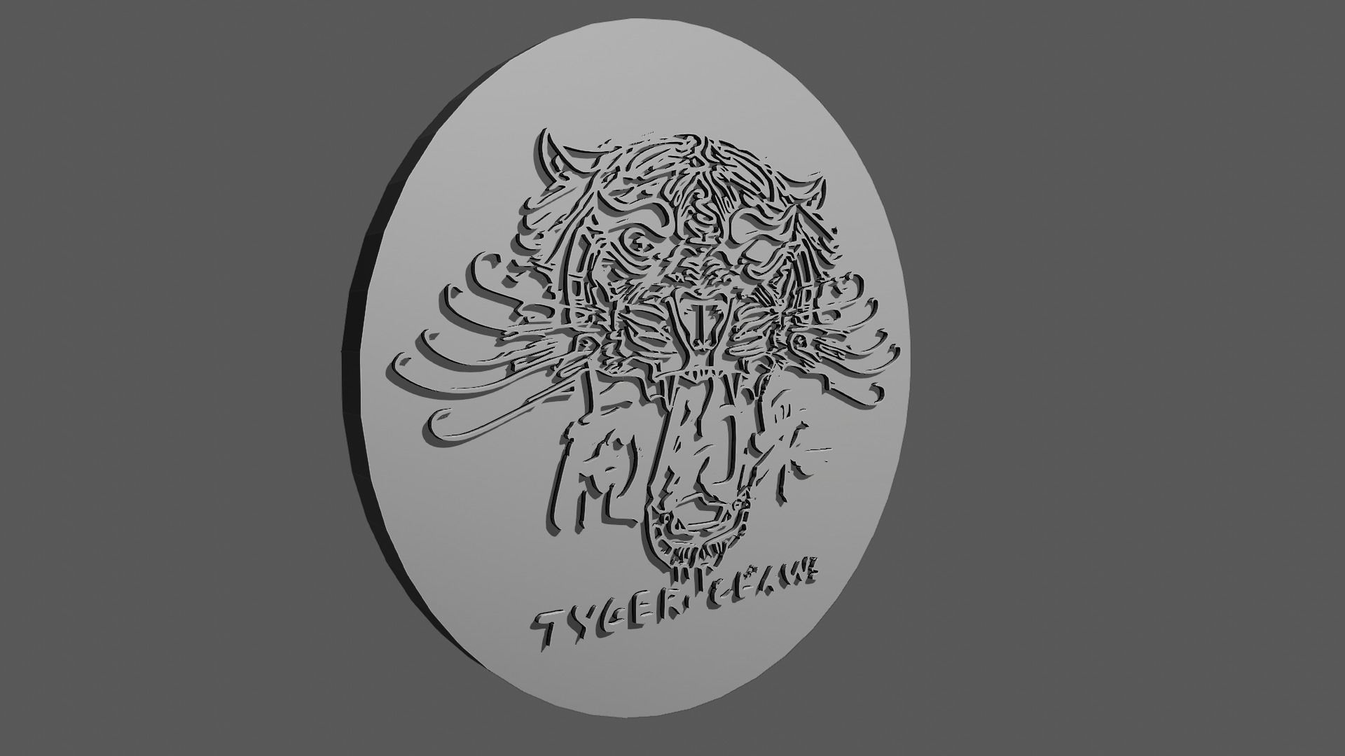 Wallpaper #rC7gOJMBeCfPaRV88bty161 Tyger Claws Gang Logo Cyberpunk 2077 Fan Art 3D Model 3D Printable