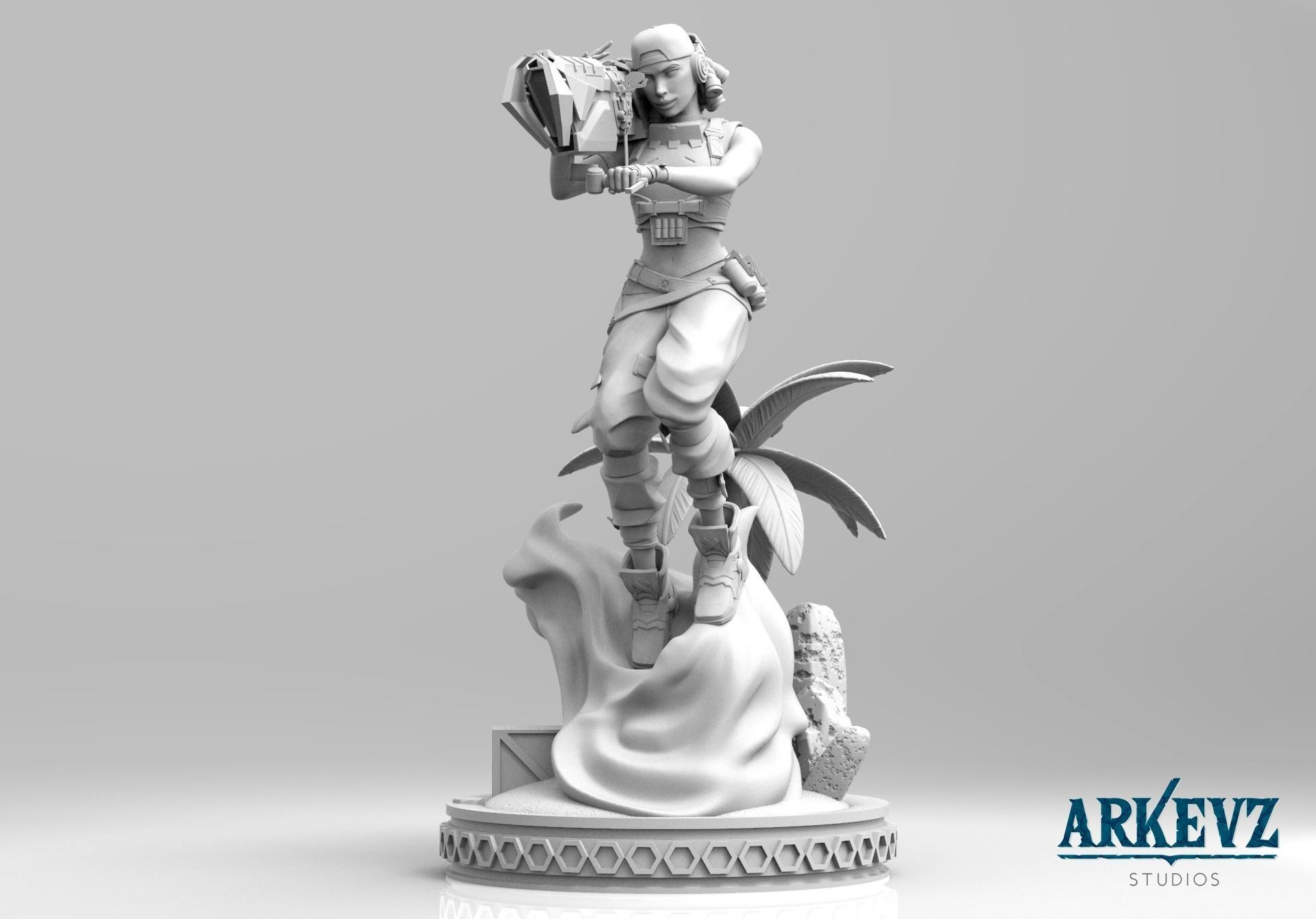 Wallpaper #uu_RTJMBMN-XEVvVKD6r35 Raze Valorant 3D Model 3D Printable Cgtrader