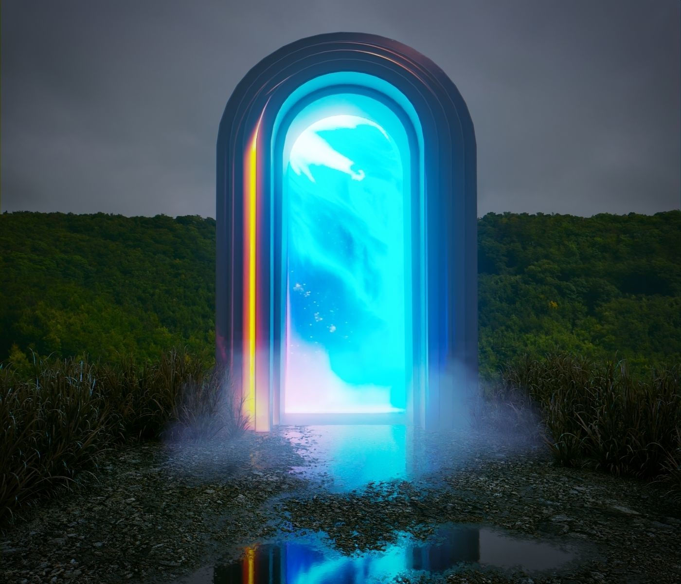 Wallpaper #NWegBpMBSpphPi3-J8JF108 3D Model Sci Fi Gate Vr Ar Low Poly Cgtrader