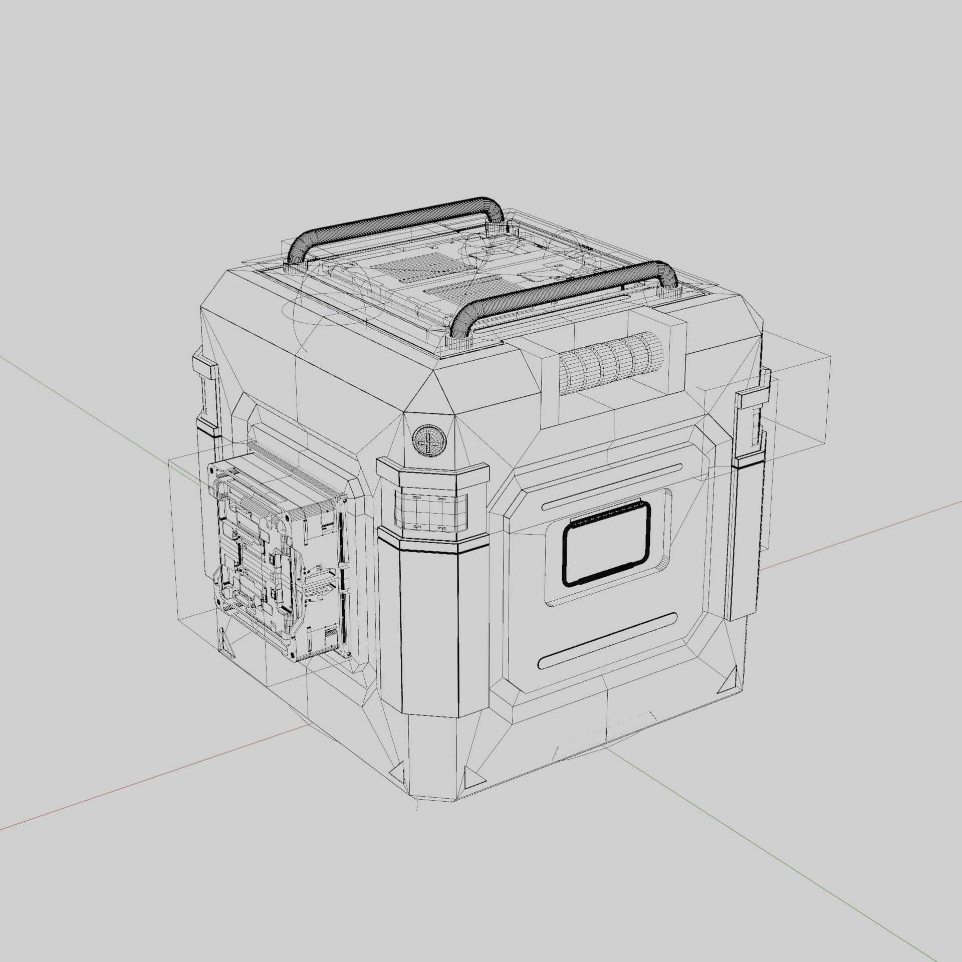 Wallpaper #khp8TpMB1yWOL4qgen0L324 Sci Fi Box Futuristic 3D Model Cgtrader