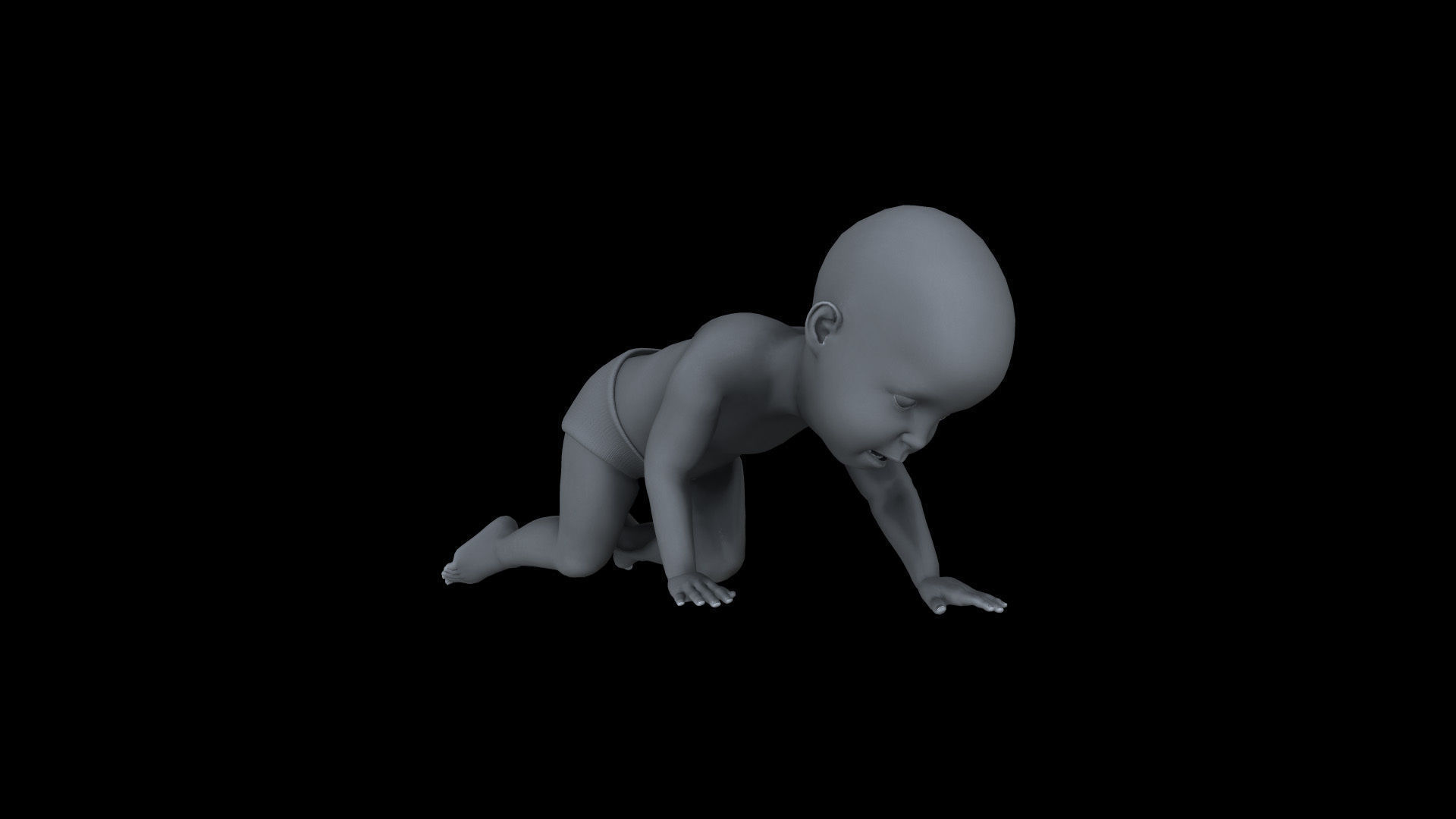 Wallpaper #vmczCZMBSpphPi3-o86c4 Baby02 Crawling Animation 3D Model Animated Rigged Cgtrader