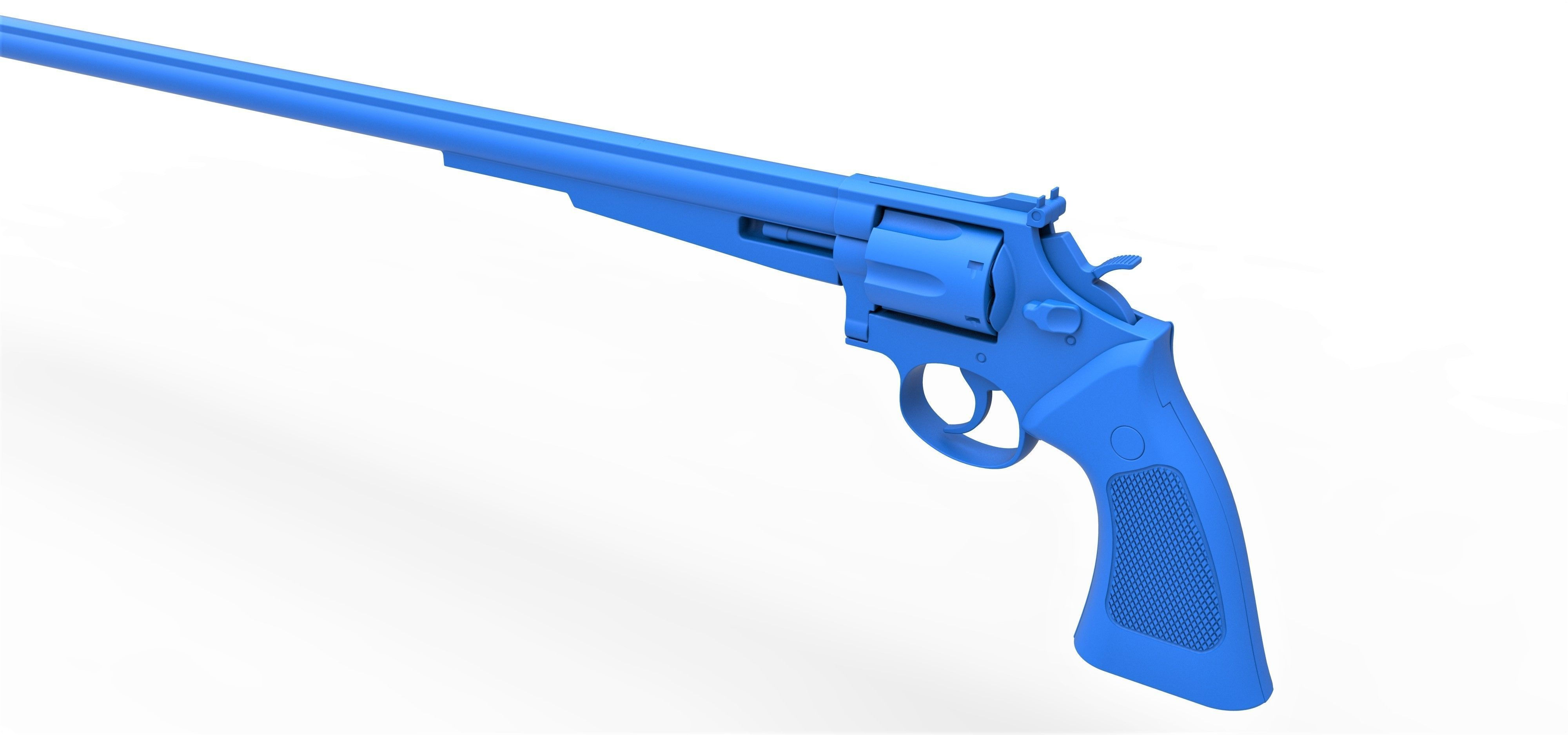 Wallpaper #uxrlTZMB1yWOL4qgy3xo58 Long Barrel Revolver of Joker from the Movie Batman 1989 3D Model