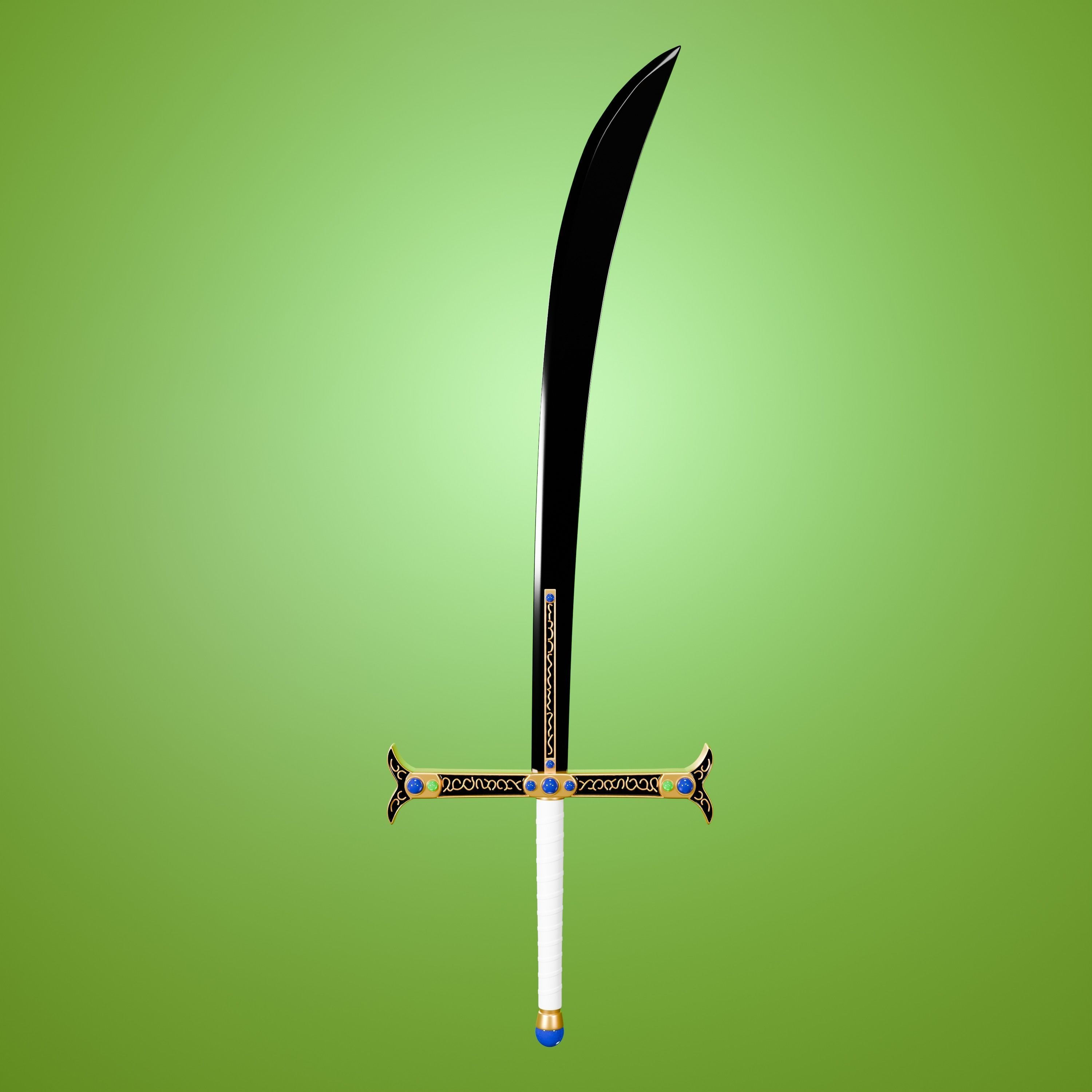 Wallpaper #2W0Ta5cBycdYOYFT2XEb64 One Piece Yoru Mihawk Sword 3D Model 3D Printable Cgtrader