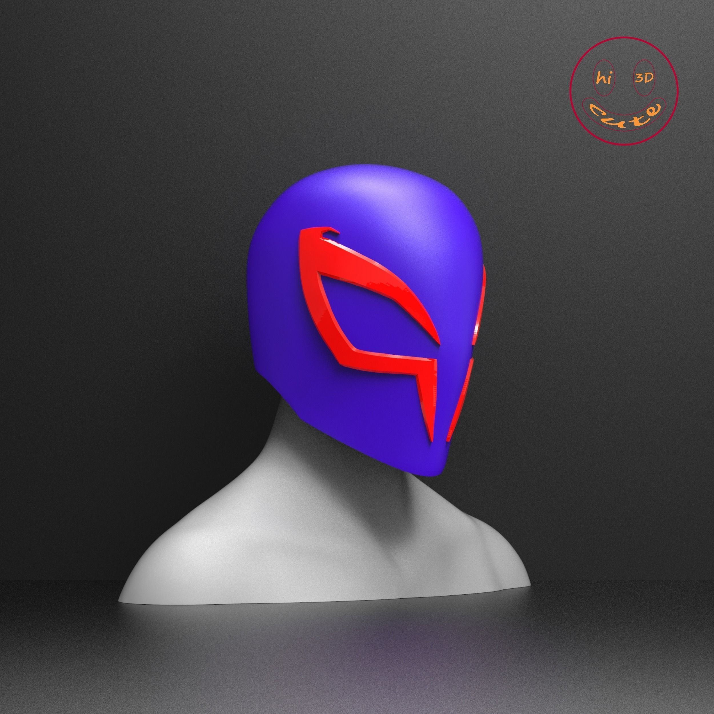 Wallpaper #6WhhGpMBSpphPi3-HhvO15 Spider Man 2099 Mask 3D Model 3D Printable Cgtrader