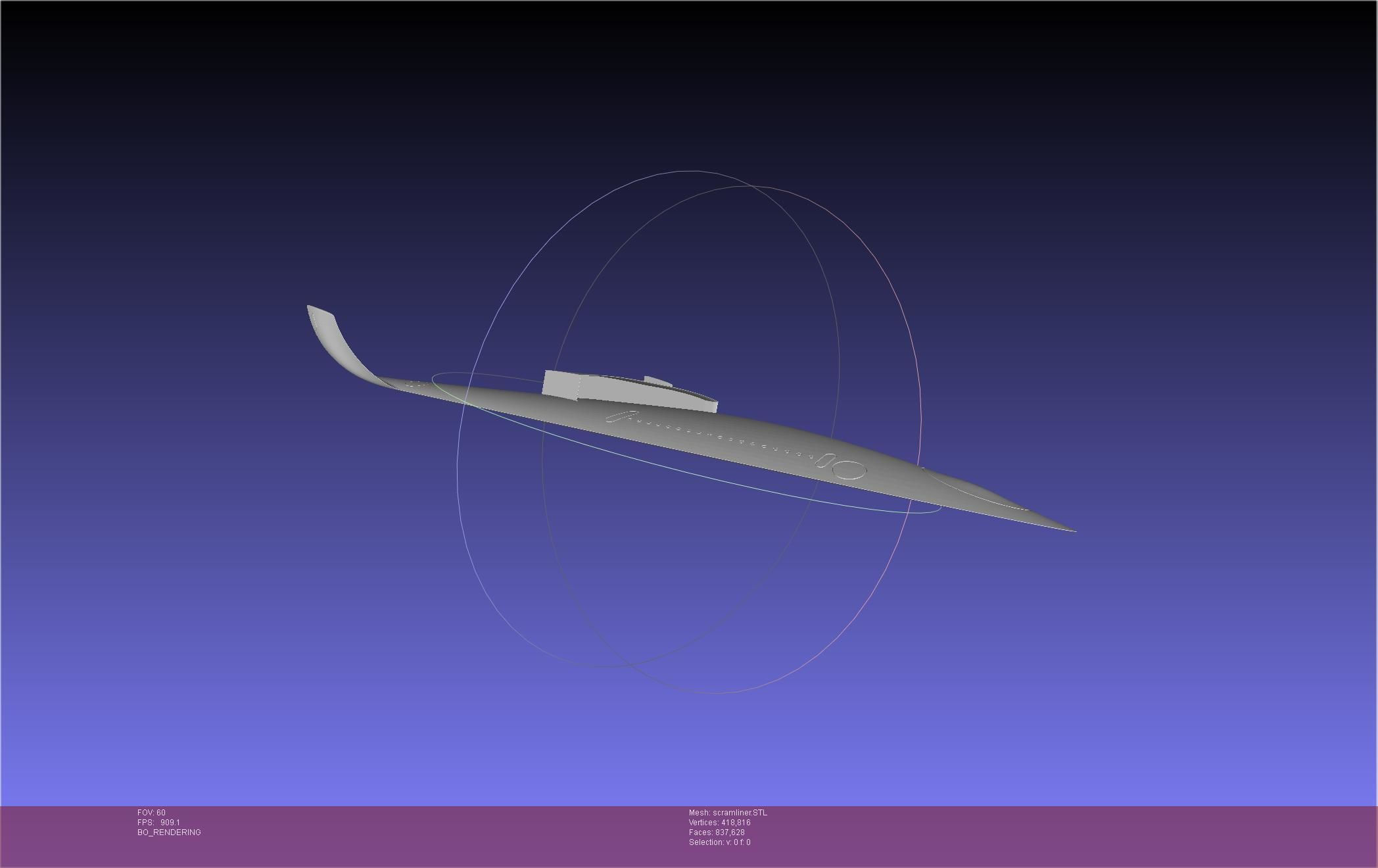 Wallpaper #xP82a5MB3lSXT3zU3-f_370 Hypersonic Scramjet Airliner Concept Printable Miniature 3D Model 3D
