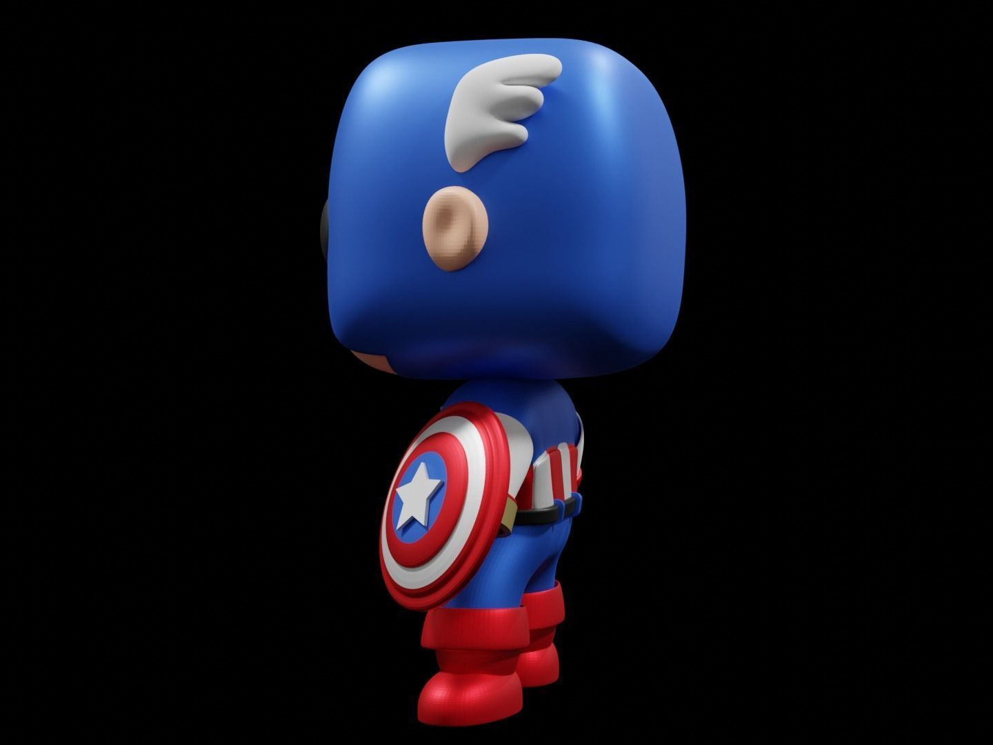 Wallpaper #vWfWEJMBSpphPi3-LPSt189 Captain America Funko Pop 3D Model 3D Printable Cgtrader