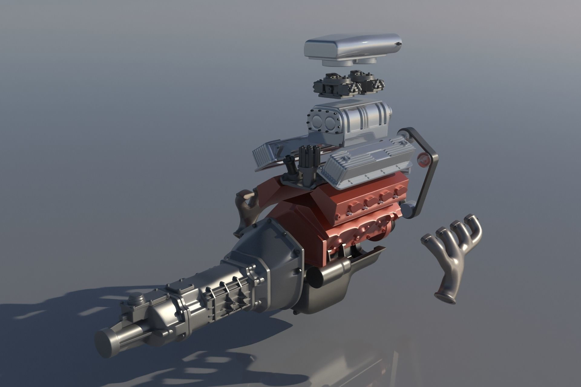 Wallpaper #jJ0MY5cBkAG5jTCHfq4s119 Chevrolet Big Block 454 Supercharger 3D Model 3D Printable Cgtrader