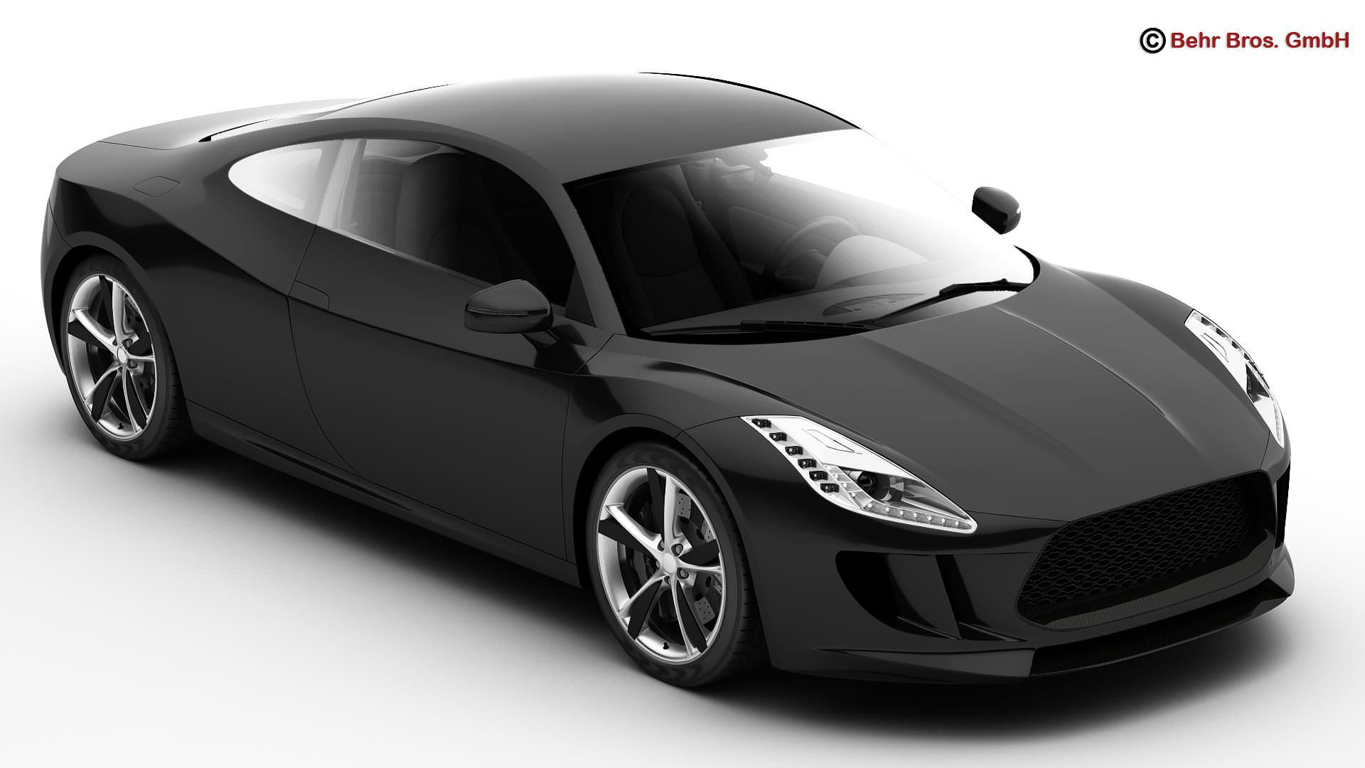 Wallpaper #9hrATpMB1yWOL4qgr32215 Generic Sports Car 3D Model Max Obj 3ds Fbx C4d Lwo Lw Lws