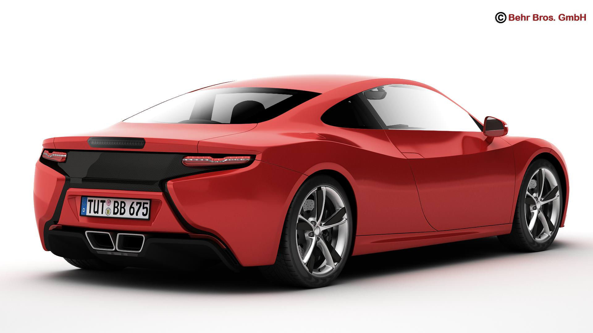 Wallpaper #9hrATpMB1yWOL4qgr32223 Generic Sports Car 3D Model Max Obj 3ds Fbx C4d Lwo Lw Lws Cgtradercom