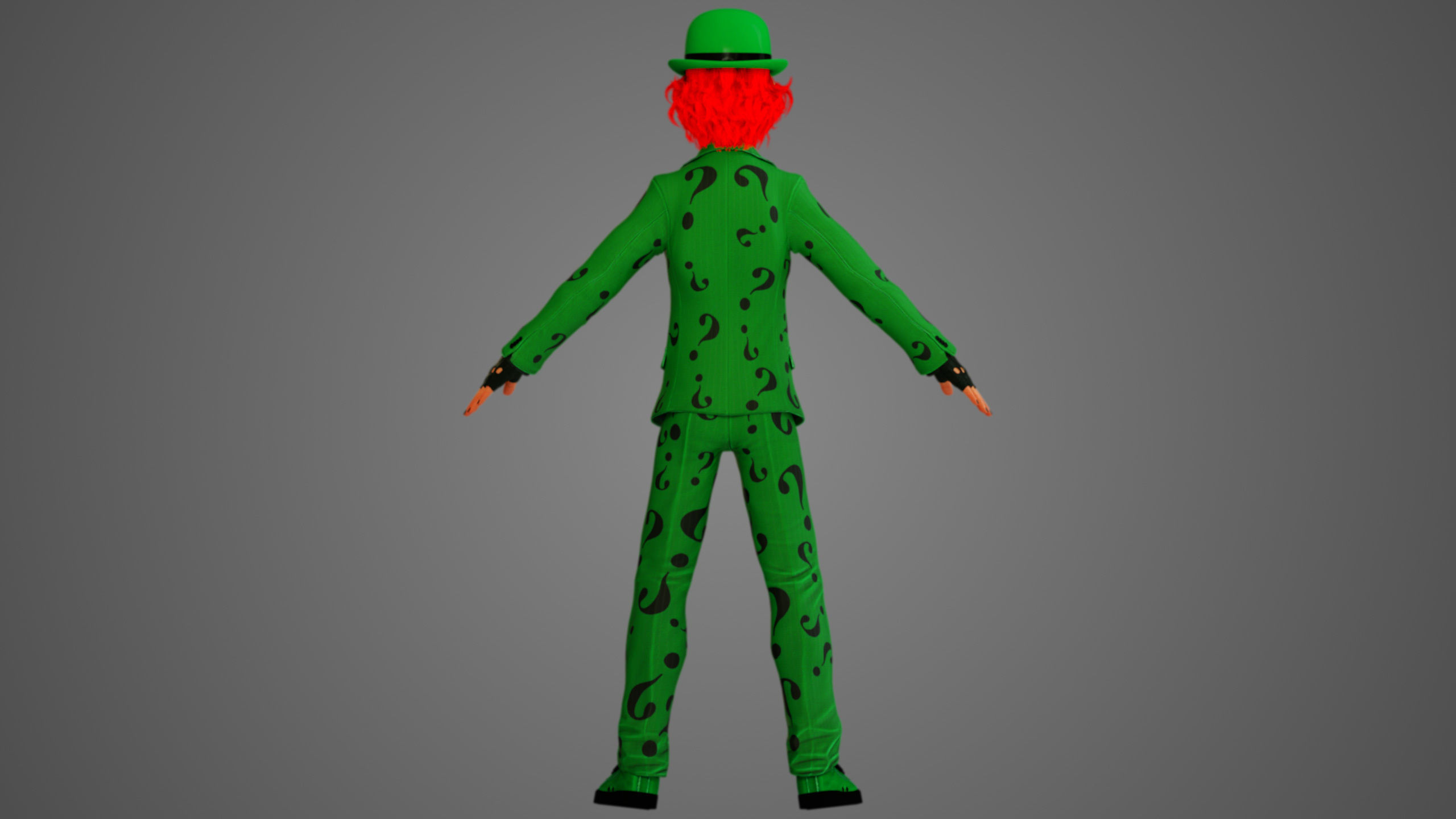 Wallpaper #cnJ6MpMBX2lk1u3onFov174 3D Model the Riddler Cartoon Style Vr Ar Low Poly Cgtrader