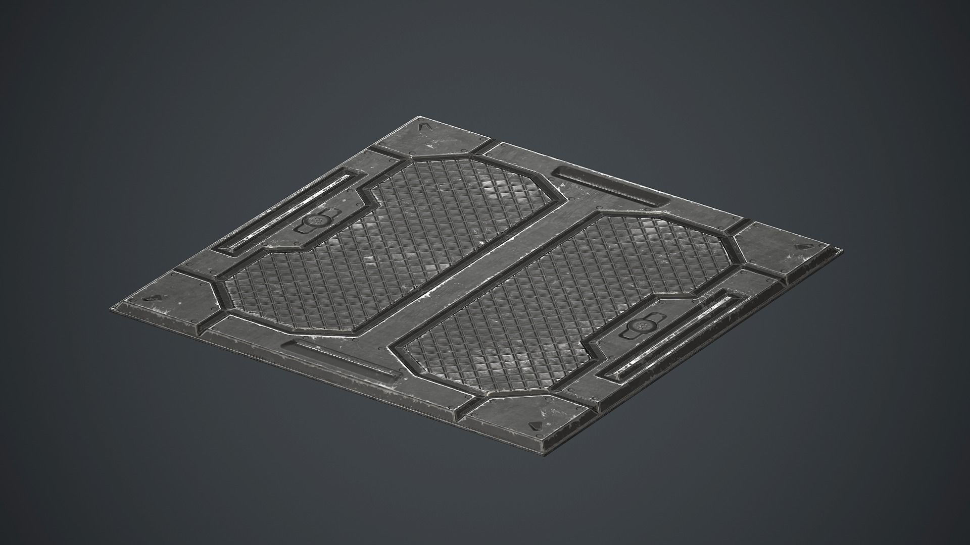 Wallpaper #5WjrF5MBSpphPi3-rxCo288 3D Model Sci Fi Floor Metal Plates 2 Pbr Game Ready Vr Ar Low Poly