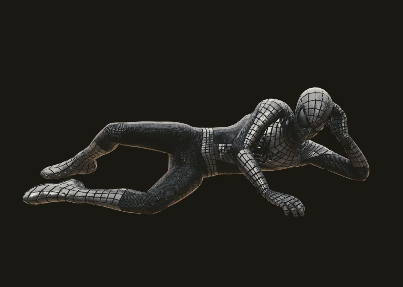 Wallpaper #6xkCE48BtGB6xQ78sWTN43 The Amazing Spider Man 3 Black Suit 3D Model Cgtrader