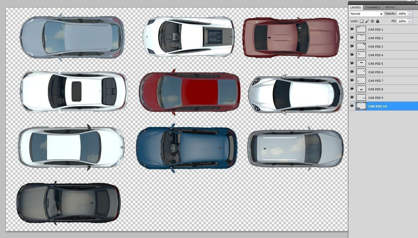 Wallpaper #xGjNFpMBSpphPi3-Mgwm16 Floor Plan 2d Car Top View Psd Realistic 3D Model Cgtrader