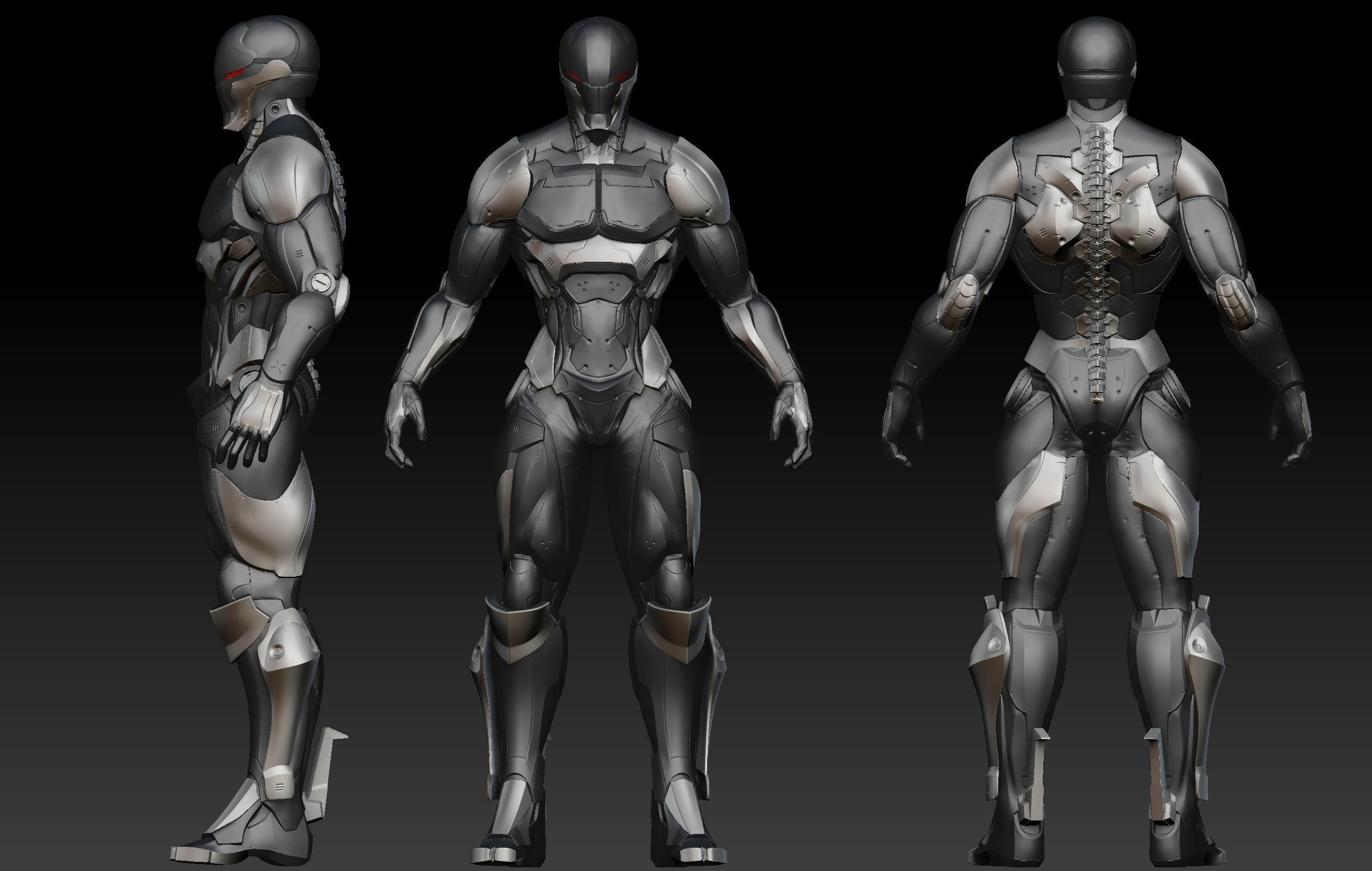 Wallpaper #om3IZ5cBycdYOYFTiW_110 Sci Fi Cyber Ninja 3D Model Cgtrader