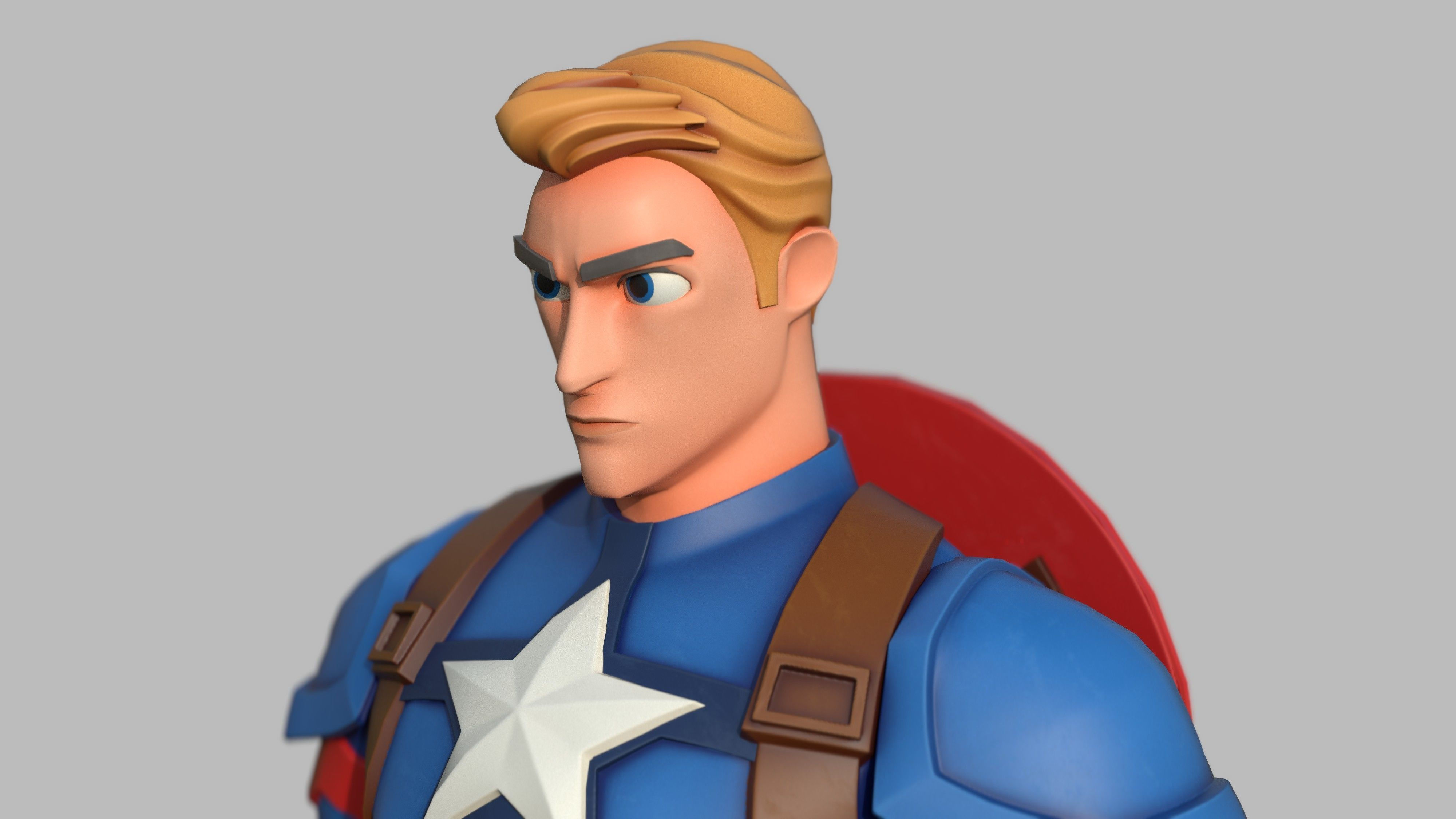 Wallpaper #pTEJNpMB5zzyi_yYbVhC209 Character Cartoon Captain America Infinity Fan Art 3D Model Cgtrader