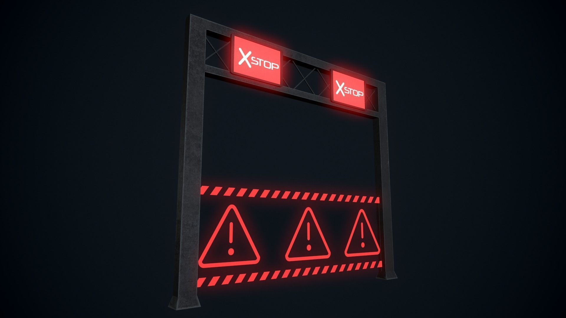 Wallpaper #aEWVoI4B7YBJg1BV66Pa20 Cyberpunk Street Sign 3D Model Game Ready Cgtrader