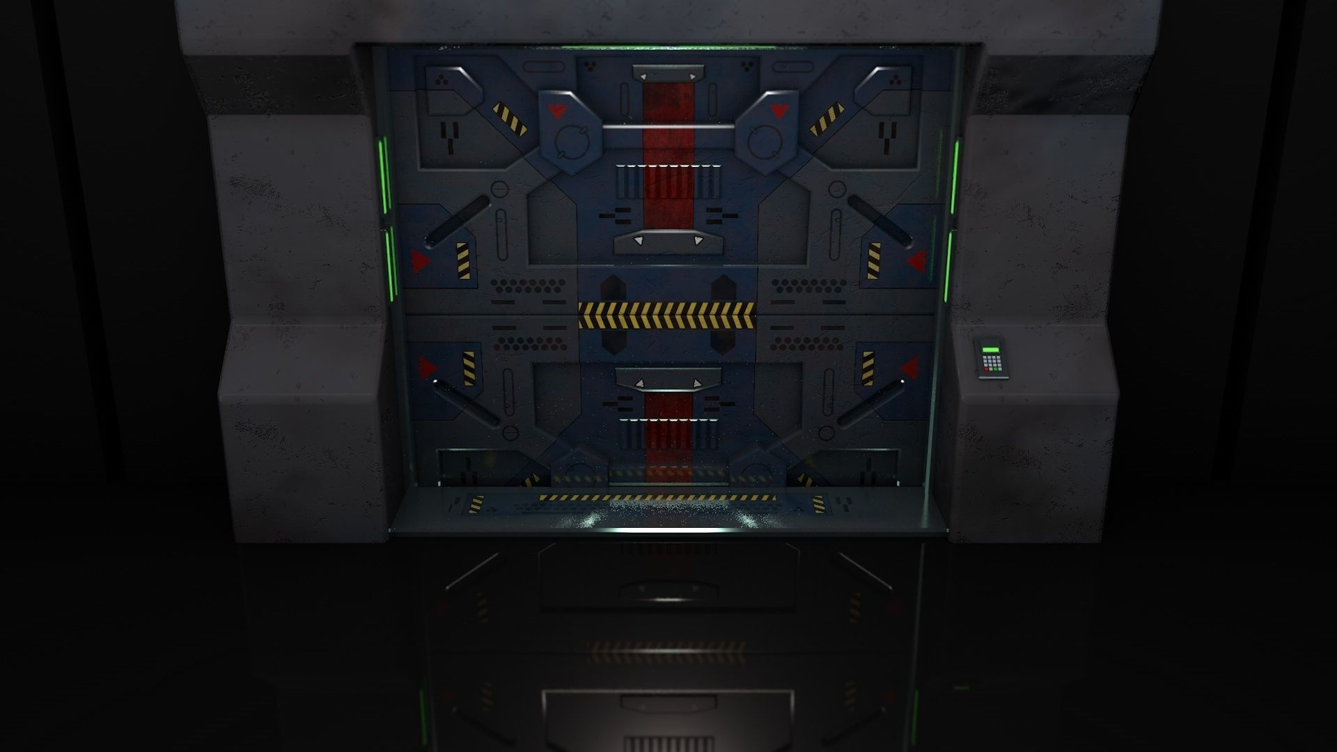 Wallpaper #NWegBpMBSpphPi3-J8JF245 Sci Fi Gate 3D Model Animated Cgtrader