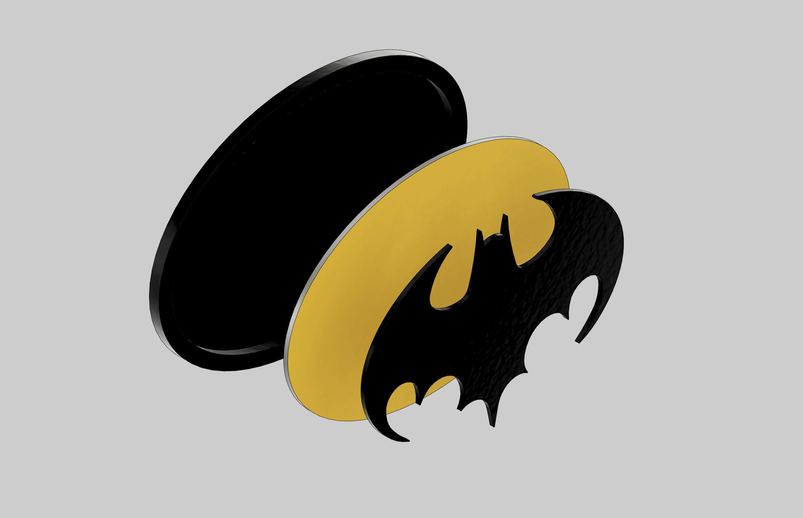 Wallpaper #s3dqJ5MB-pgBXx60paW762 Batman 1989 Chest Emblem Replica 3D Model 3D Printable Cgtrader