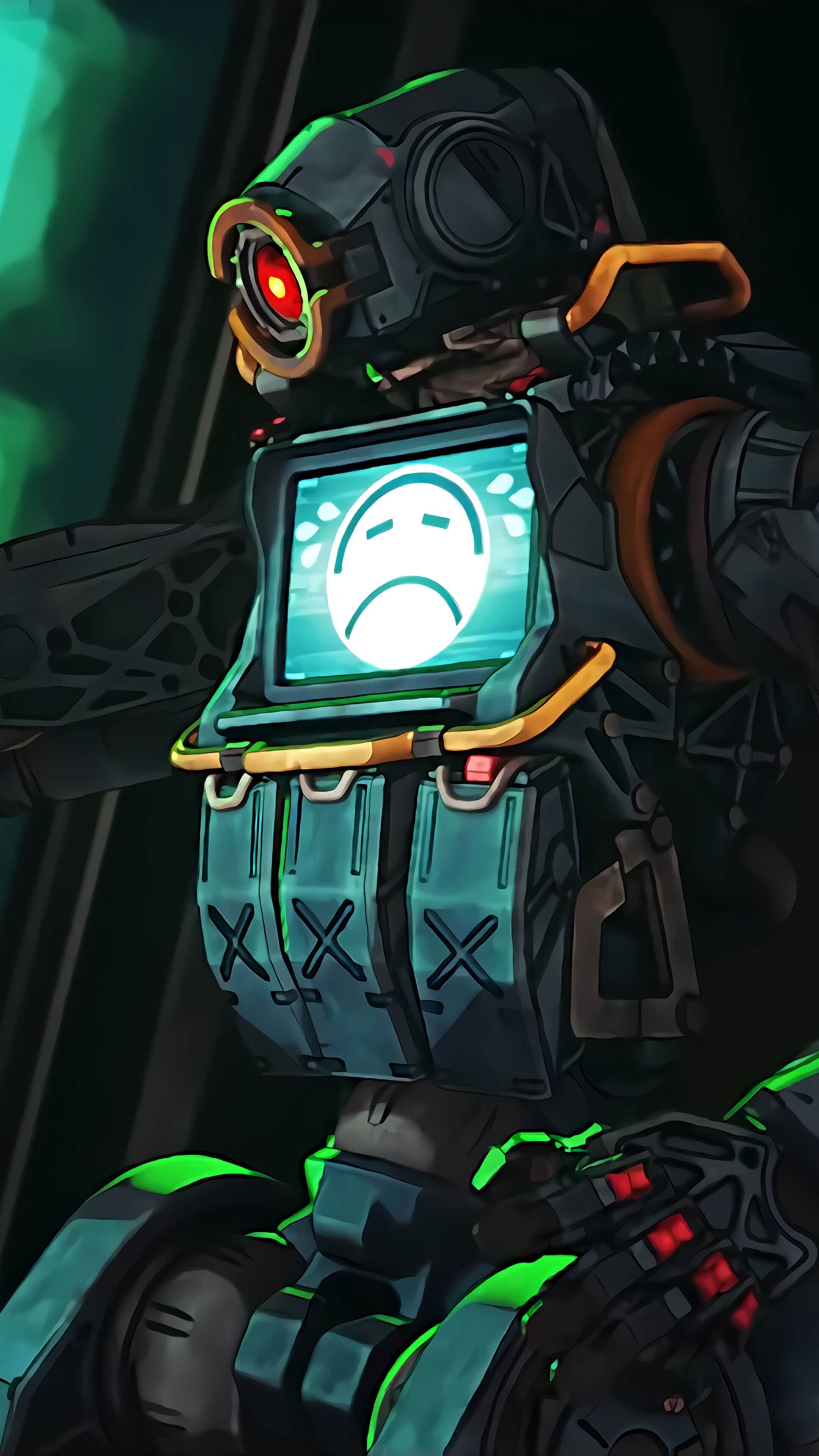 Wallpaper #cOq7VZMBlwTYPL18NA7Q362 Pathfinder Sad Emoticon Apex Legends Season 3 Apex Legends