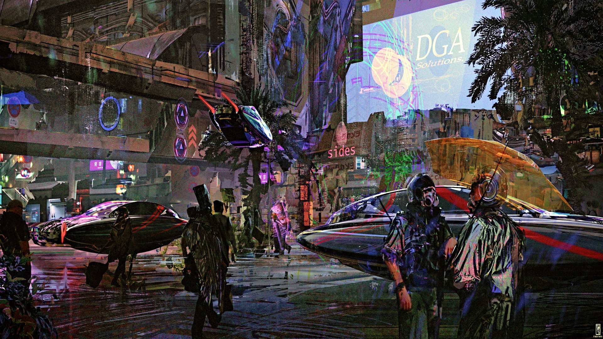 Wallpaper #QnRkwI4B_8f4nGFaK21E23 Sci Fi Cyberpunk Art