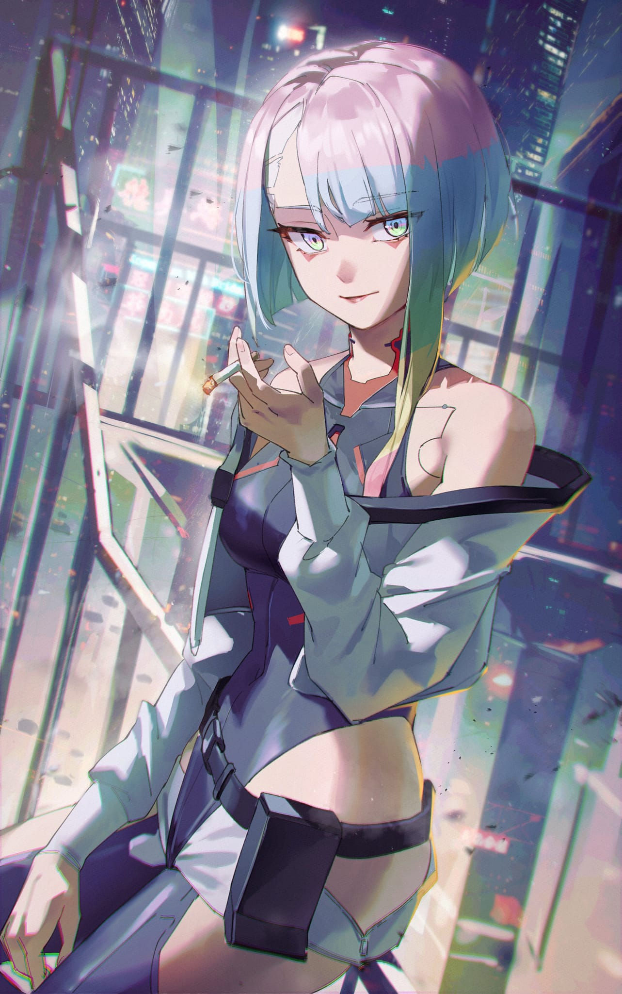 Wallpaper #gm0GaZcBycdYOYFTTnDM40 Download Lucy Cyberpunk Edgerunners Anime Cyberpunk Edgerunners Art