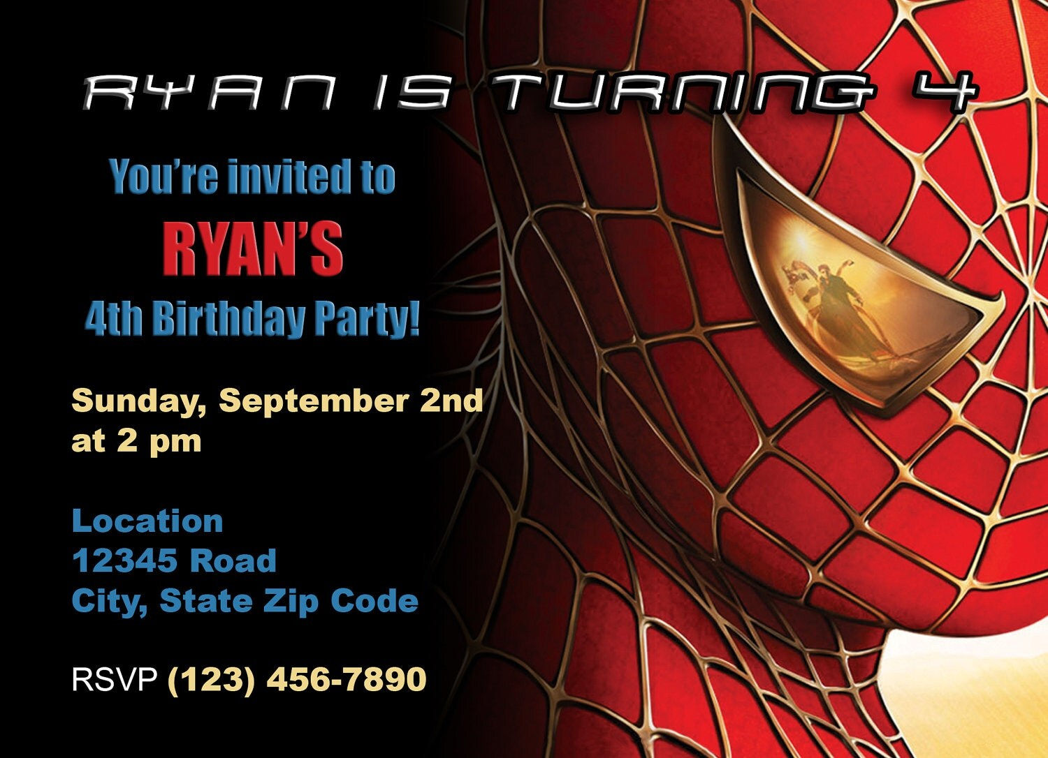 Wallpaper #1hkLOo8BtGB6xQ7886vA39 Items Similar to Spiderman Birthday Invitation on Etsy