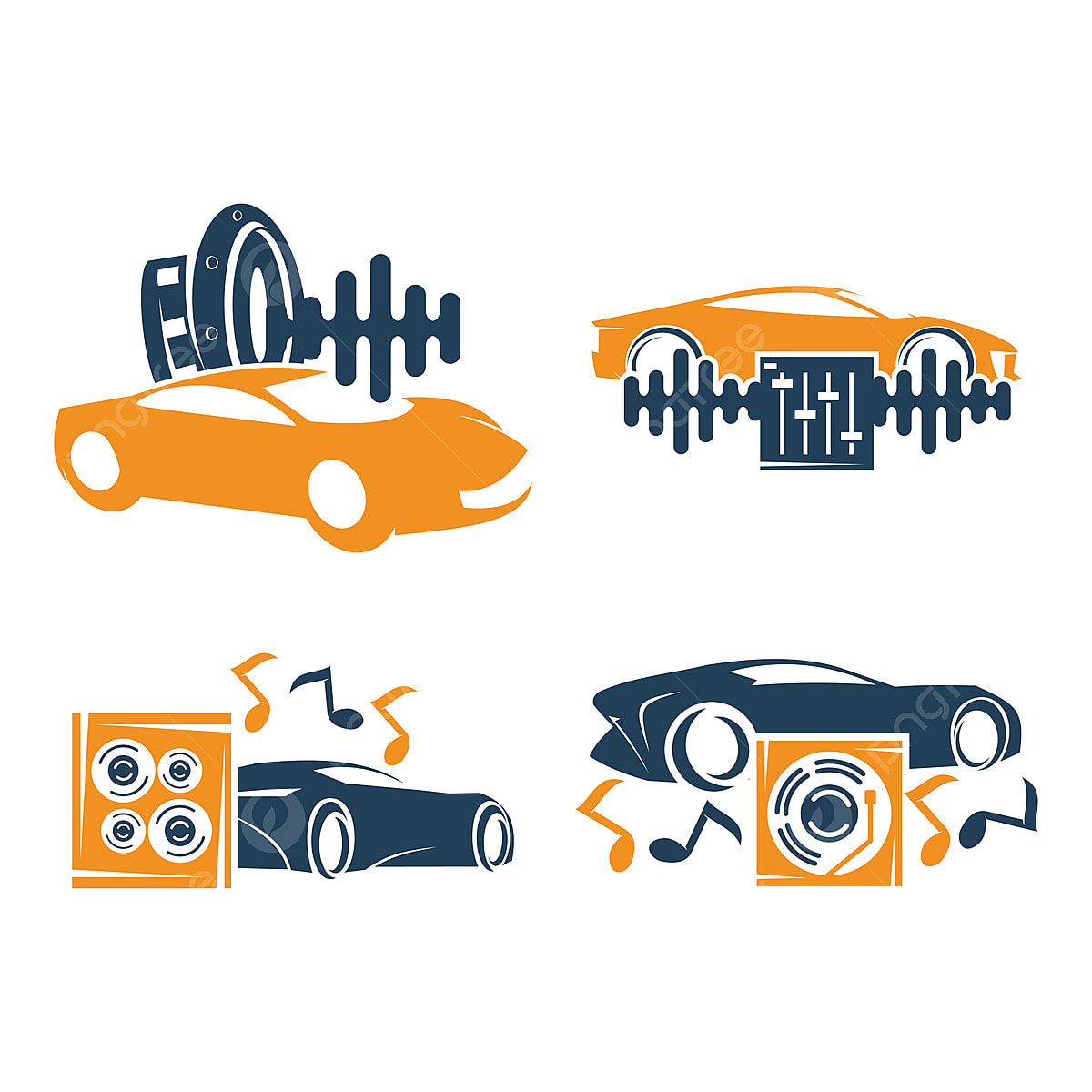Wallpaper #e30l8Y4Bnwiau_P6Wwjw55 Audio Voiture Systeme Logo Template Set Icone Symbole Vecteur Audio