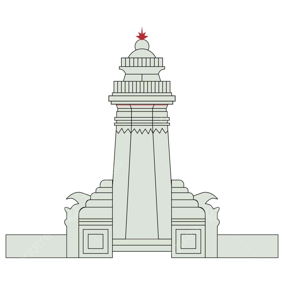 Wallpaper #dmfr65IBSpphPi3-5U-B217 Banten Great Mosque Indonesia Landmark Java Building Vector Art Banten