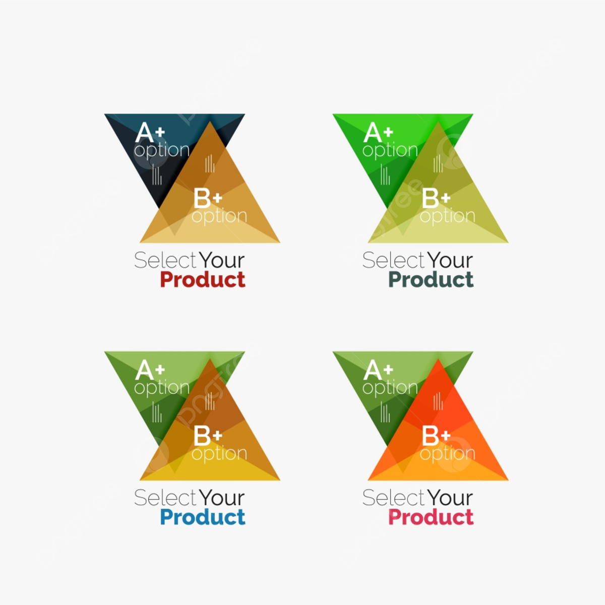 Wallpaper #VWcrC5MBSpphPi3-B9iE380 3 Option Infographic Vector Png Images Set of Triangle Option